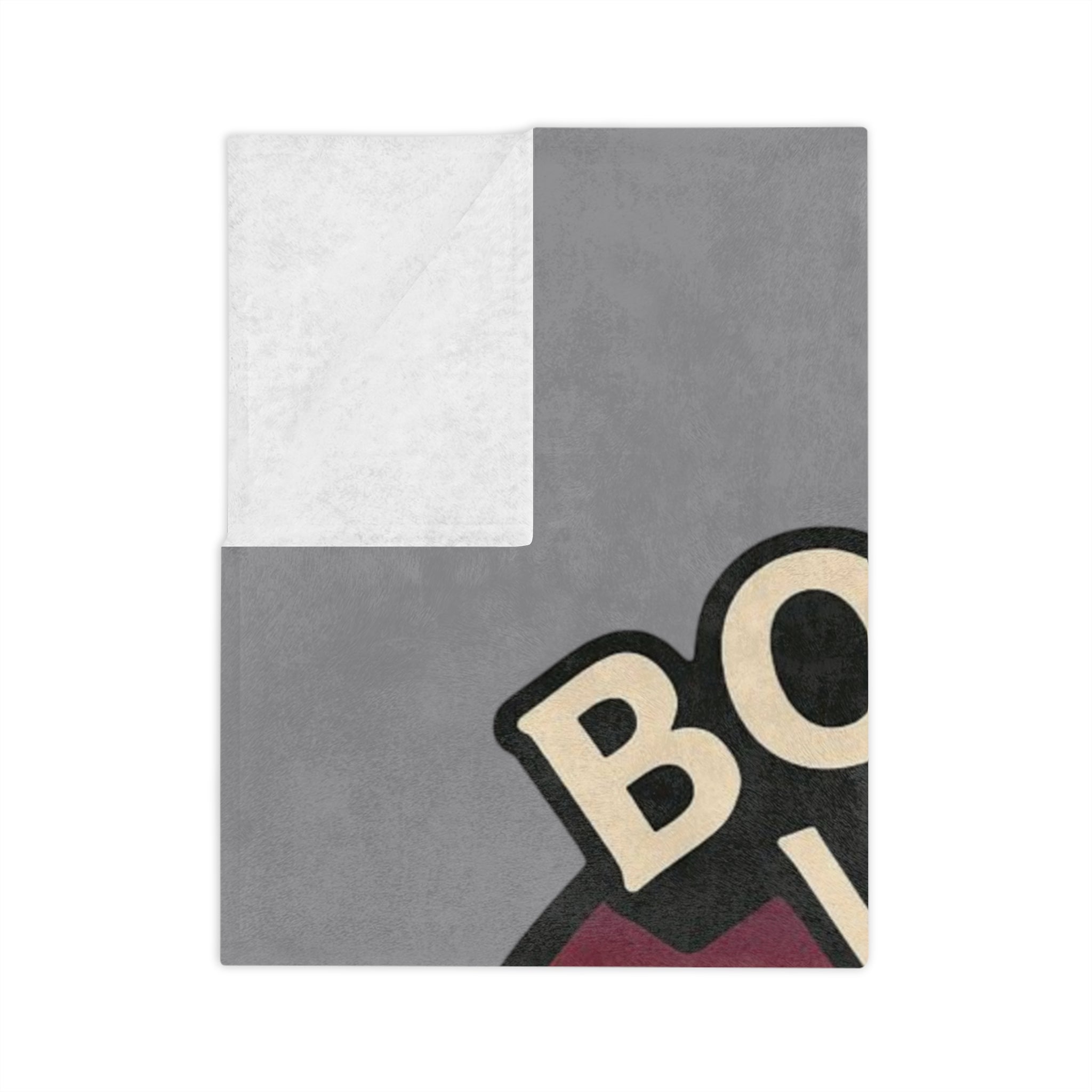 Bonita Vibes: Sunset Sway Grey Blanket, Cozy Velveteen Throw, Bohemian Home Decor, Gift for Her, Summer Vibes Decor, Pink Bubblegum Design