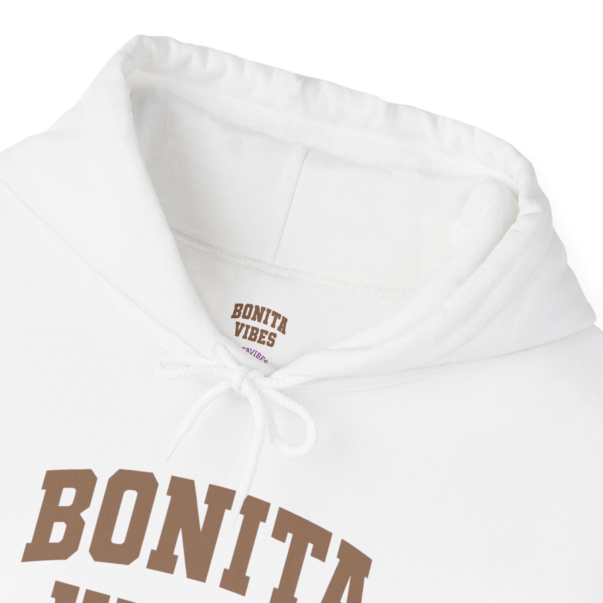 Hoodie — Bonita Vibes Minimal Graphic Pullover