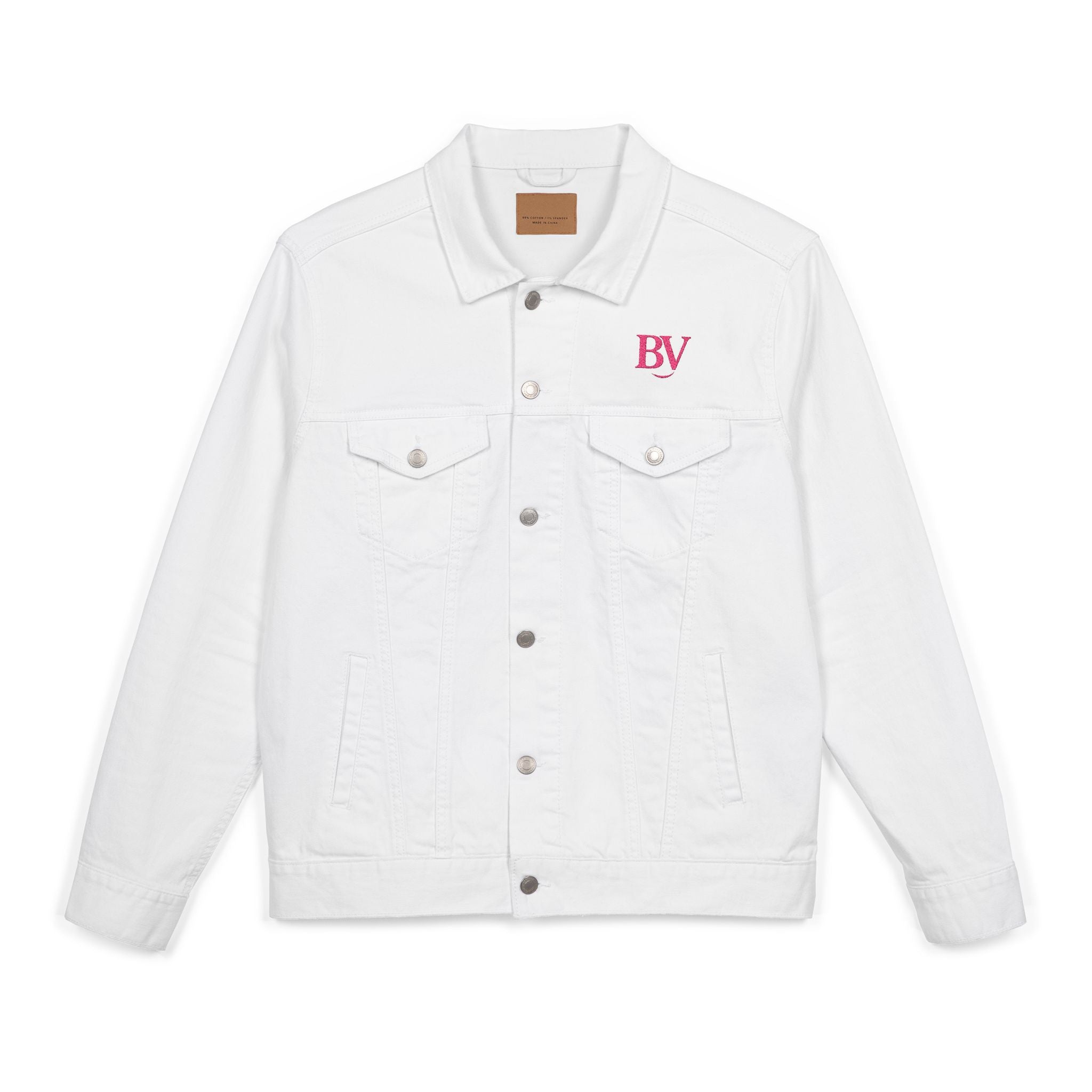 Bonita Vibes: BV Collection Fashion Style Denim Jacket, Unique Gift for Her, Casual Wear, Street Style, Perfect for Fall and Spring