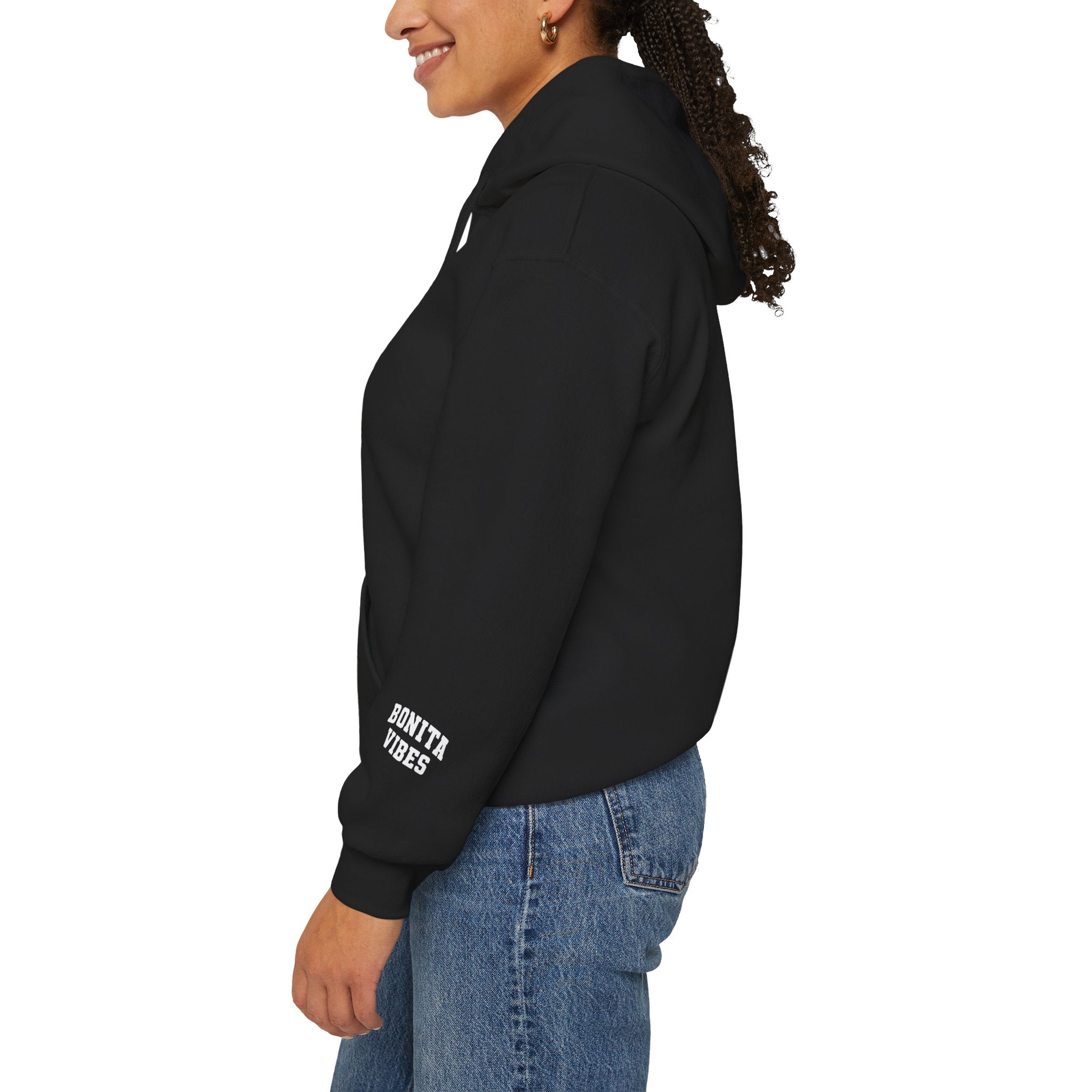 Hoodie — Bonita Vibes Minimal Graphic Pullover
