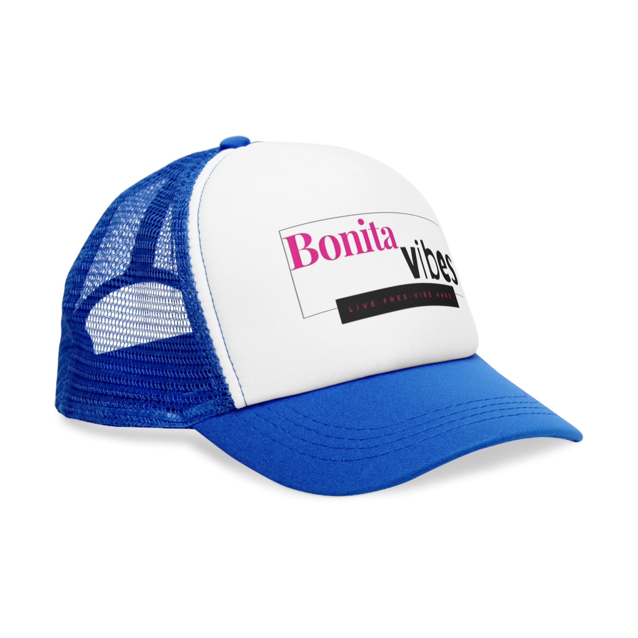 Bonita Vibes: VIBES UNLEASHED Mesh Cap - Trendy Snapback Hat, Perfect for Summer Festivals, Casual Outfits, Outdoor Activities, and Gift for Friends