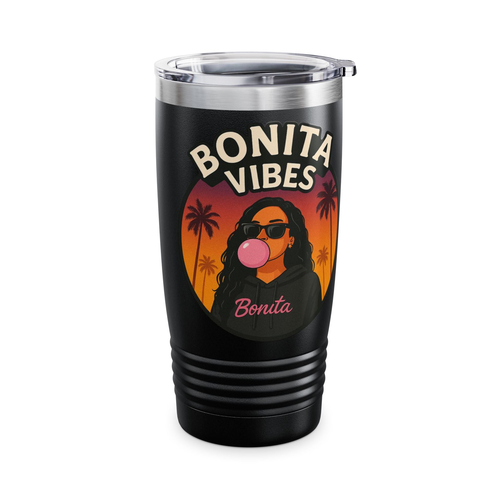 Bonita Vibes: Sunset Sway Tumbler, 20oz | Stylish Insulated Drinkware for Every Occasion, Perfect Gift for Coffee Lovers, Summer Vibes, Travel Mug