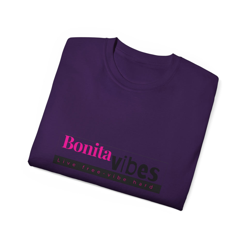 Bonita Vibes: VIBES UNLEASHED Ultra Cotton Tee, Casual T-Shirt, Gift for Her, Trendy Apparel, Summer Fashion, Fun Graphic Tee