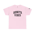 BONITA VIBES UNIVERSITY T-Shirt — Varsity style for Positive, Latina-Inspired Style