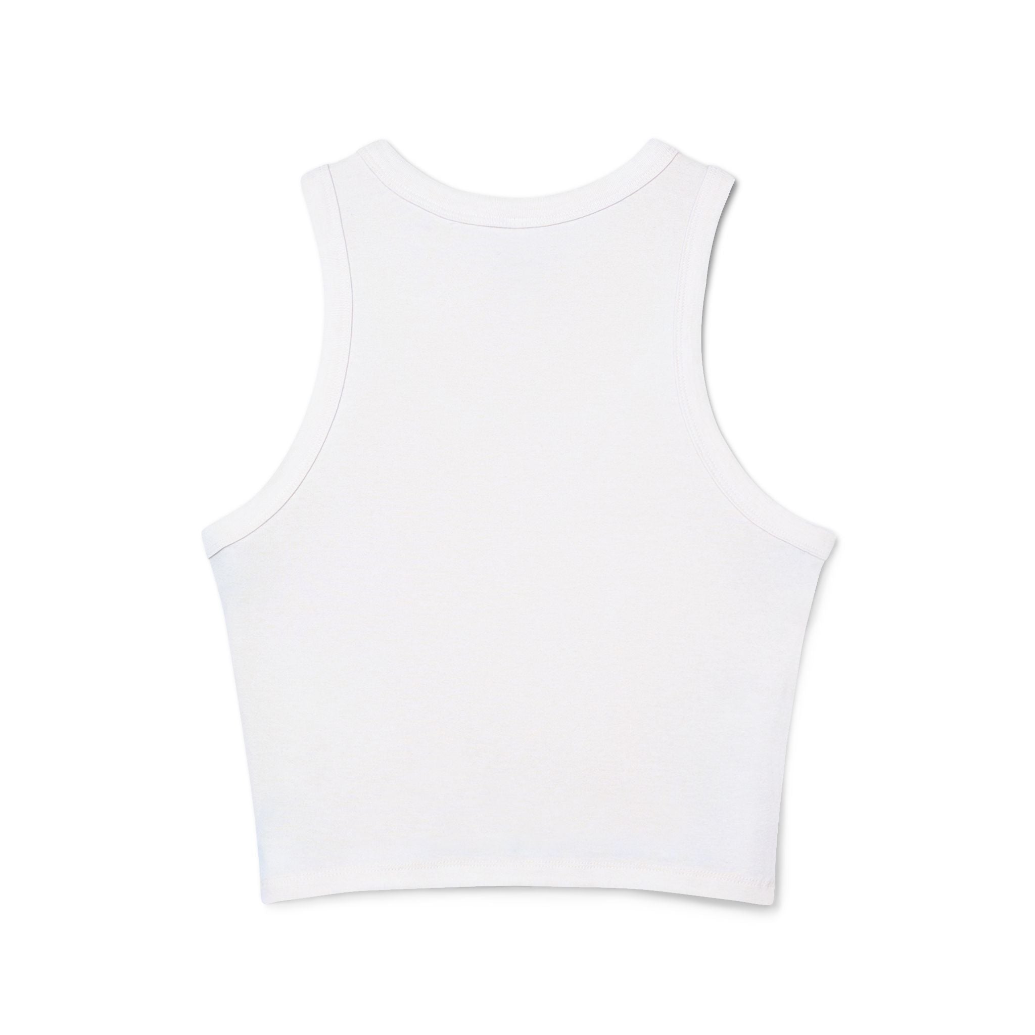 Bonita Vibes: VIBES UNLEASHED Women's Racer Tank Top, Comfortable Summer Top, Casual Wear, Beach Day Outfit, Gift for Her