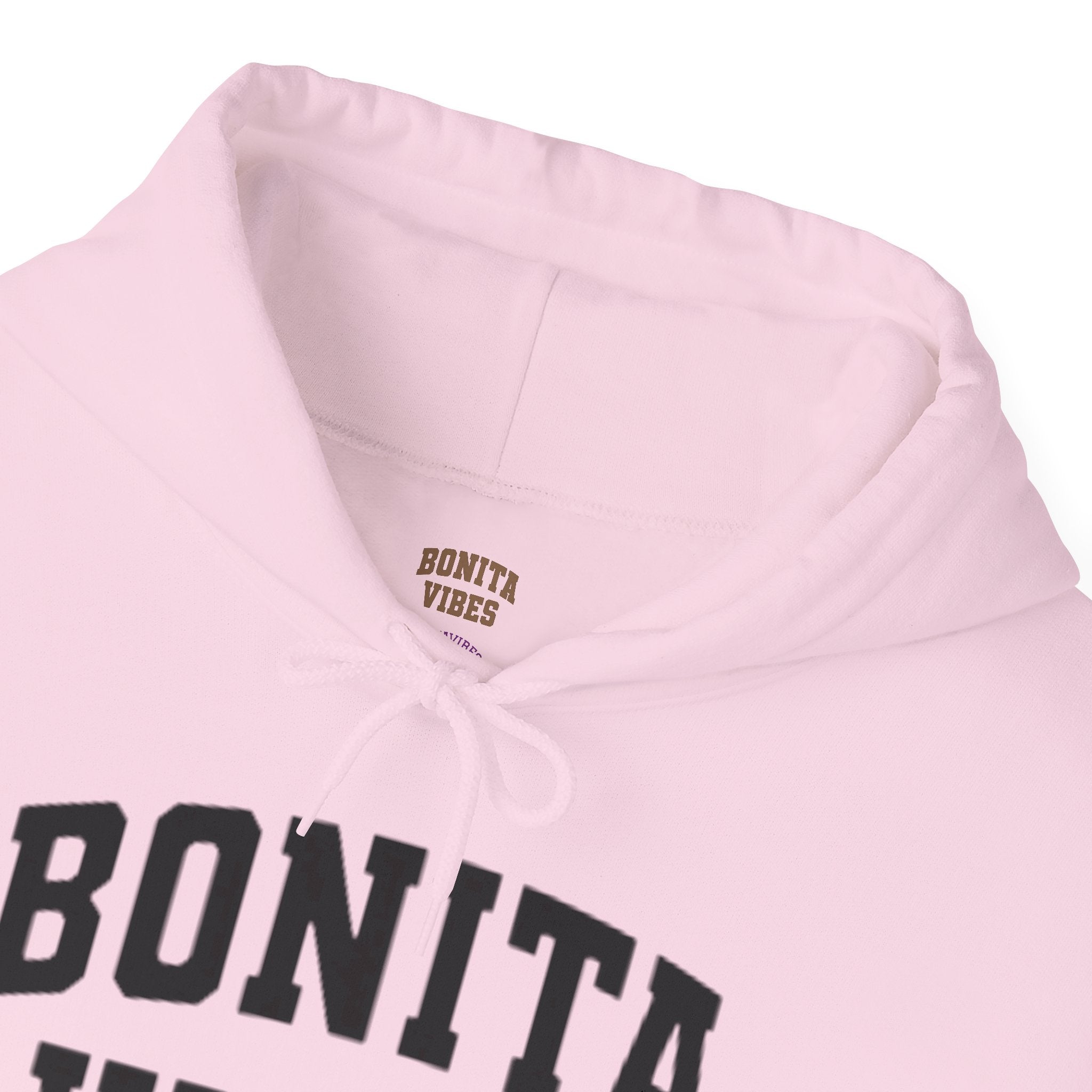Hoodie — Bonita Vibes Minimal Graphic Pullover