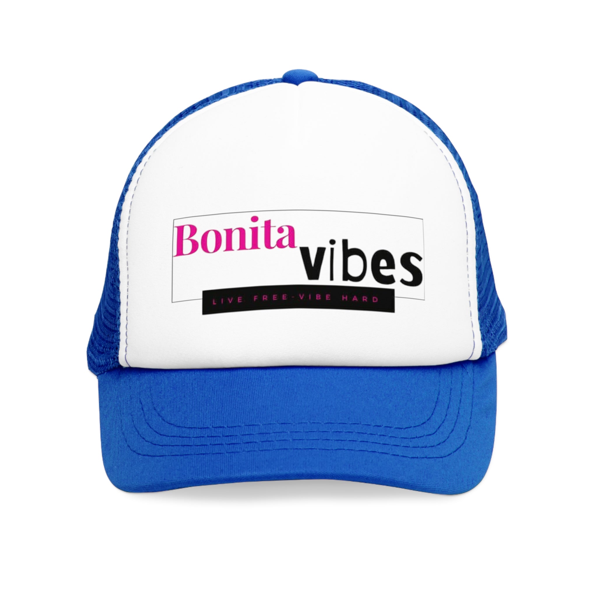 Bonita Vibes: VIBES UNLEASHED Mesh Cap - Trendy Snapback Hat, Perfect for Summer Festivals, Casual Outfits, Outdoor Activities, and Gift for Friends