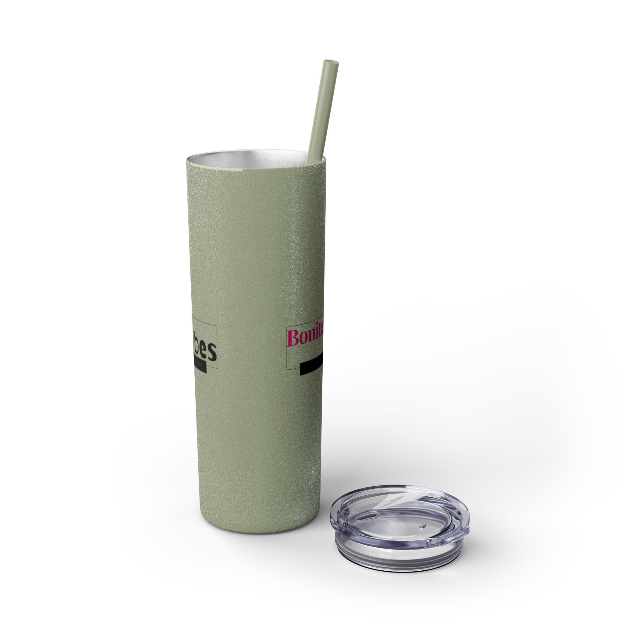 Bonita Vibes: VIBES UNLEASHED Stylish Skinny Tumbler, Perfect for Daily Hydration, Gifts, Home Office, Travel Mug, Summer Fun, Eco-Friendly Drinkware