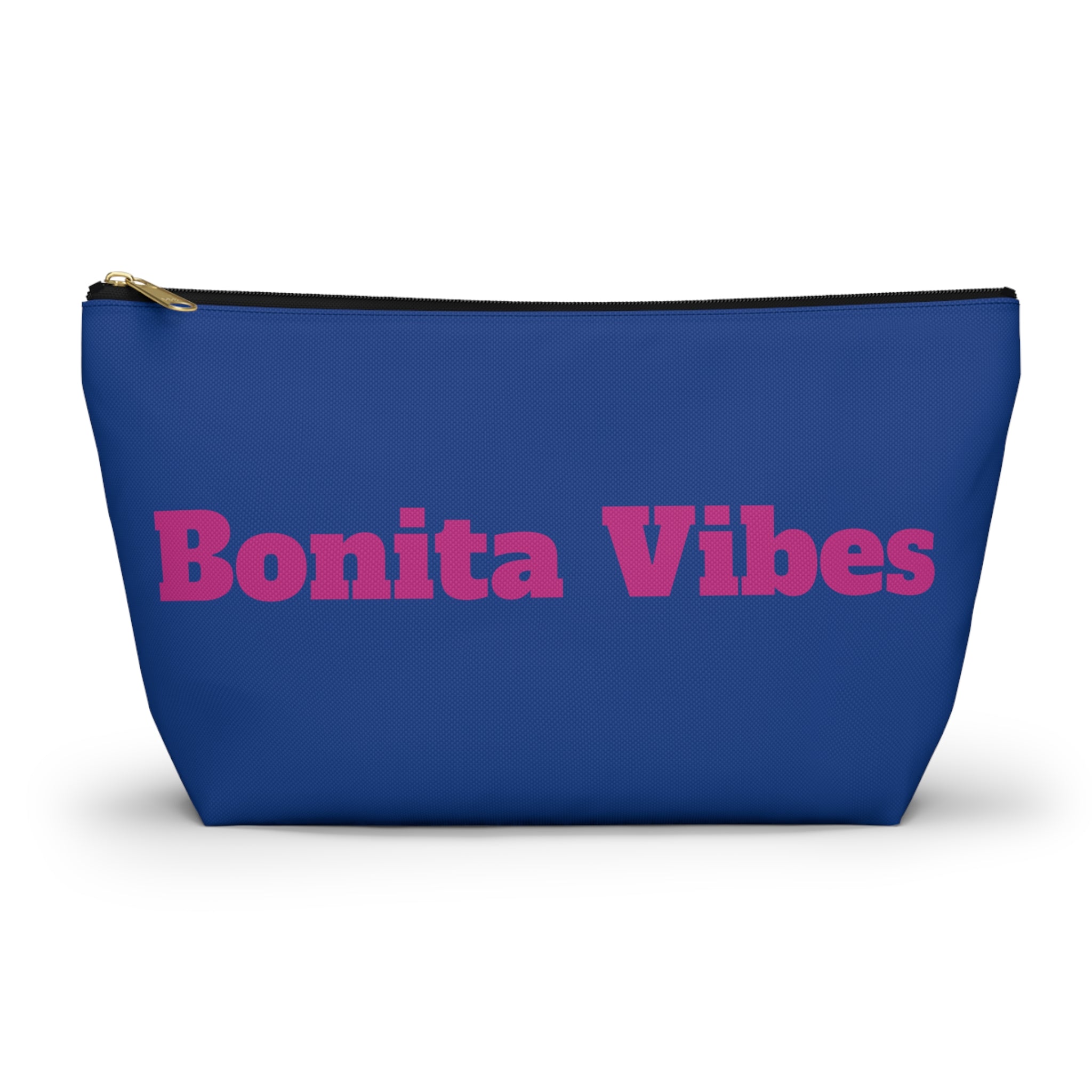 Bonita Vibes Blue Accessory Pouch | Stylish Makeup Bag, Travel Pouch, Trendy Organizer, Fun Gift, Summer Essentials