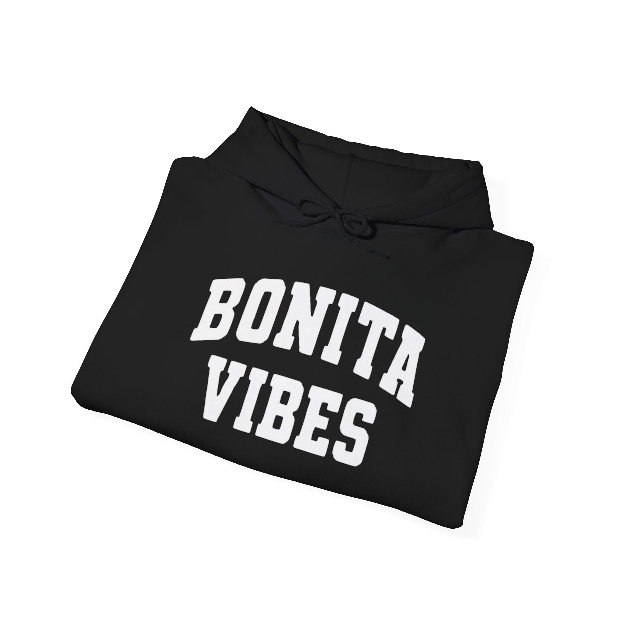 Hoodie — Bonita Vibes Minimal Graphic Pullover