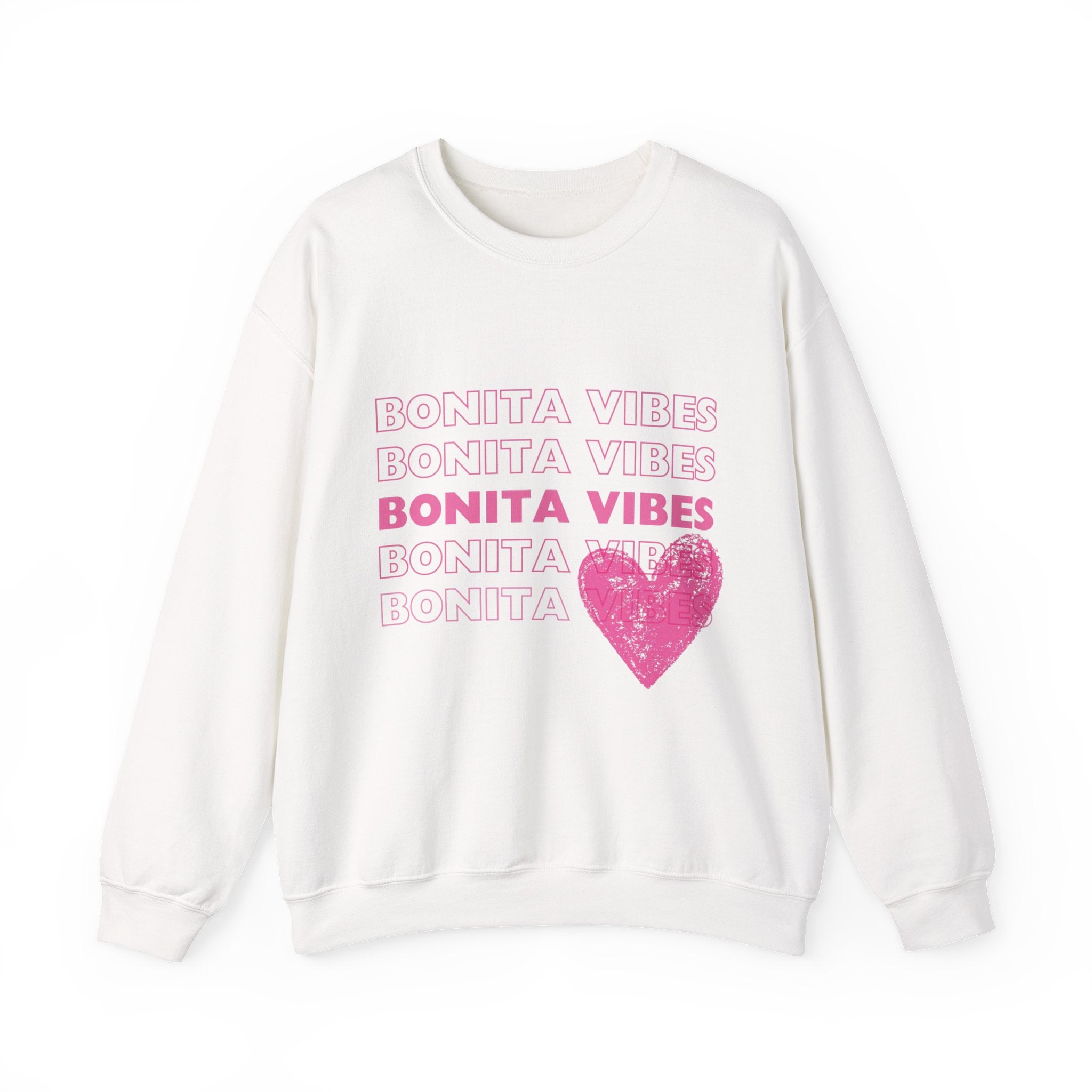 Bonita Vibes: SweetHearted Vibes Lightweight Crewneck Sweatshirt