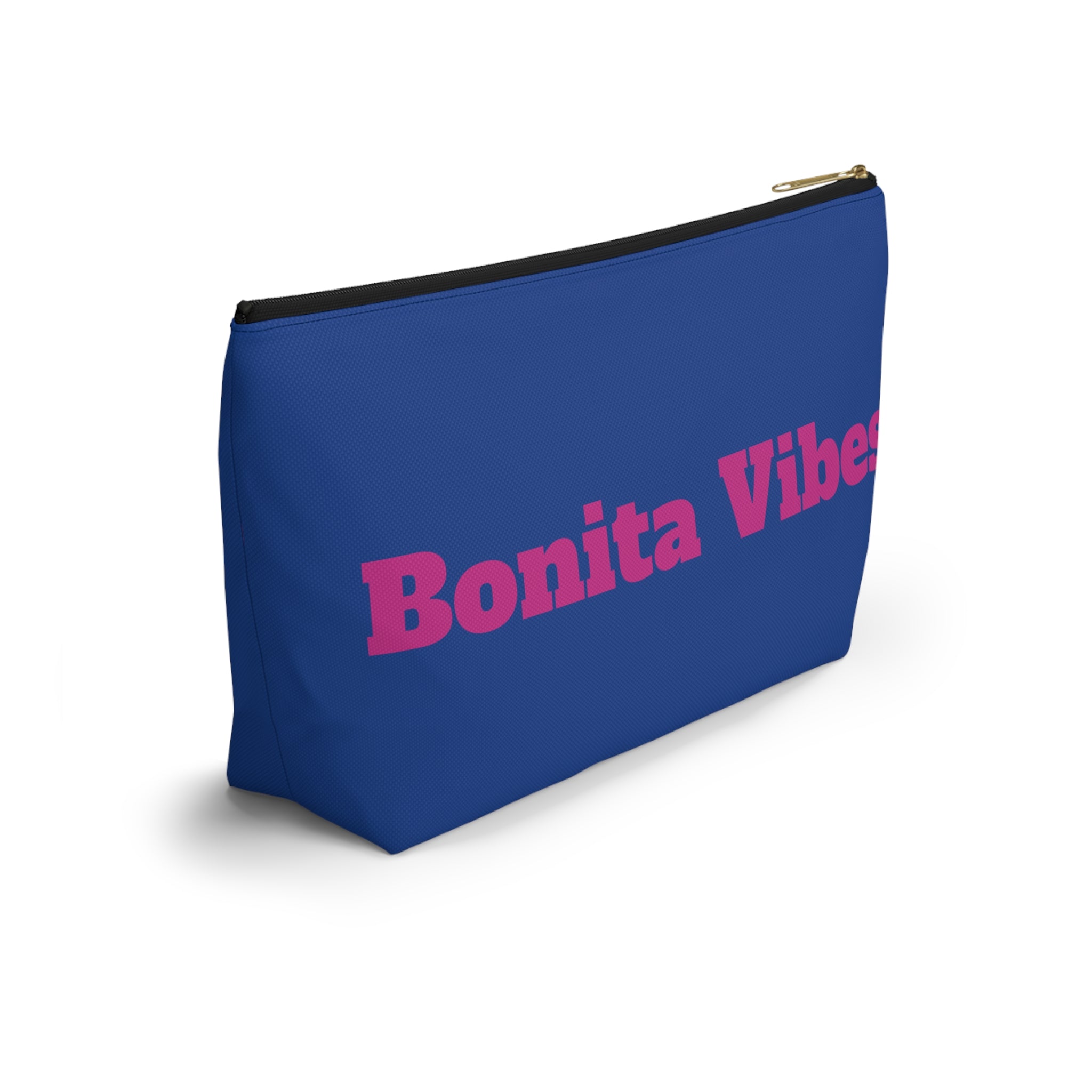Bonita Vibes Blue Accessory Pouch | Stylish Makeup Bag, Travel Pouch, Trendy Organizer, Fun Gift, Summer Essentials