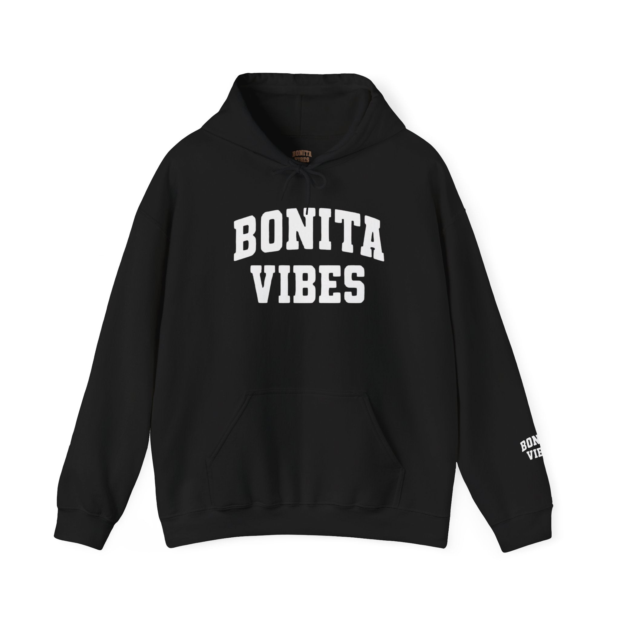 Hoodie — Bonita Vibes Minimal Graphic Pullover