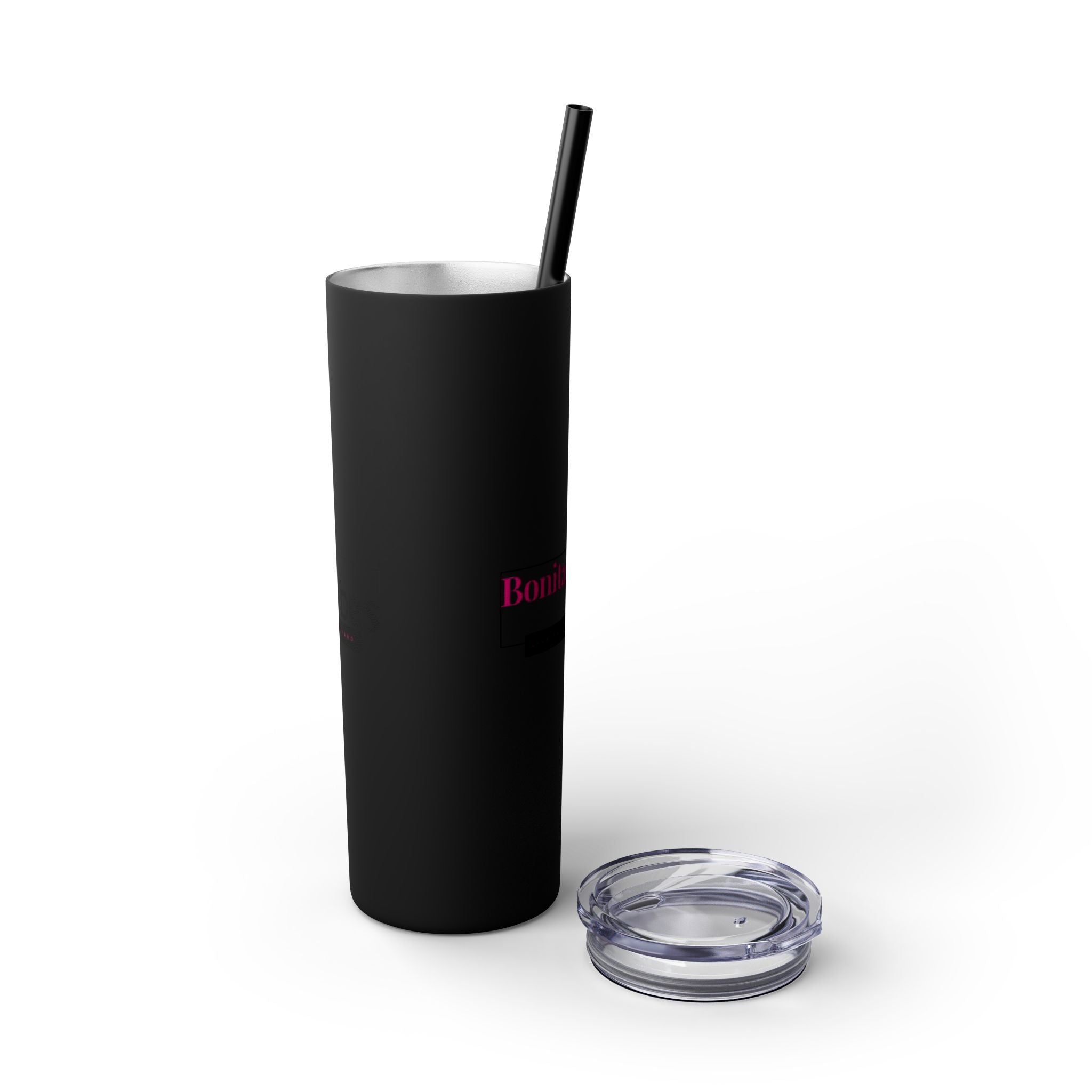 Bonita Vibes: VIBES UNLEASHED Stylish Skinny Tumbler, Perfect for Daily Hydration, Gifts, Home Office, Travel Mug, Summer Fun, Eco-Friendly Drinkware