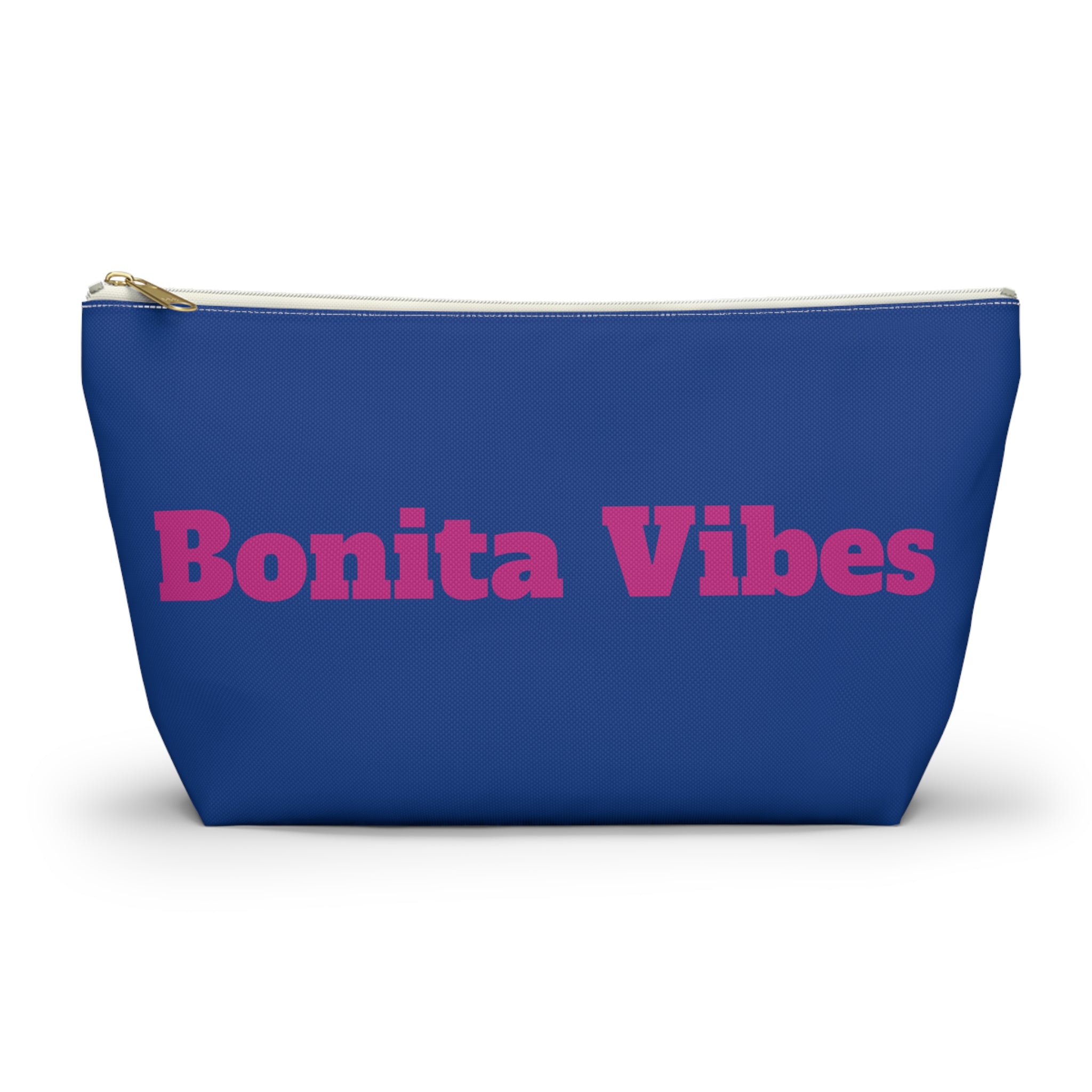 Bonita Vibes Blue Accessory Pouch | Stylish Makeup Bag, Travel Pouch, Trendy Organizer, Fun Gift, Summer Essentials