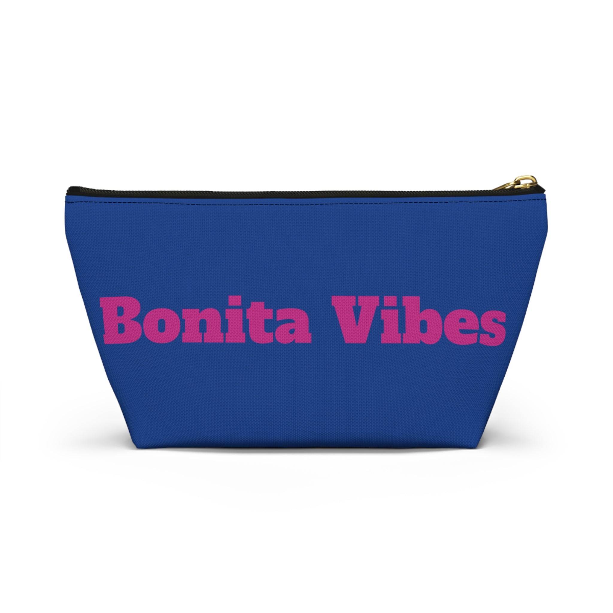 Bonita Vibes Blue Accessory Pouch | Stylish Makeup Bag, Travel Pouch, Trendy Organizer, Fun Gift, Summer Essentials