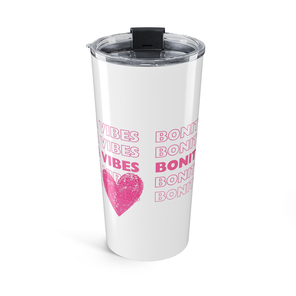Bonita Vibes: SweetHearted Vibes White Tumbler 20oz