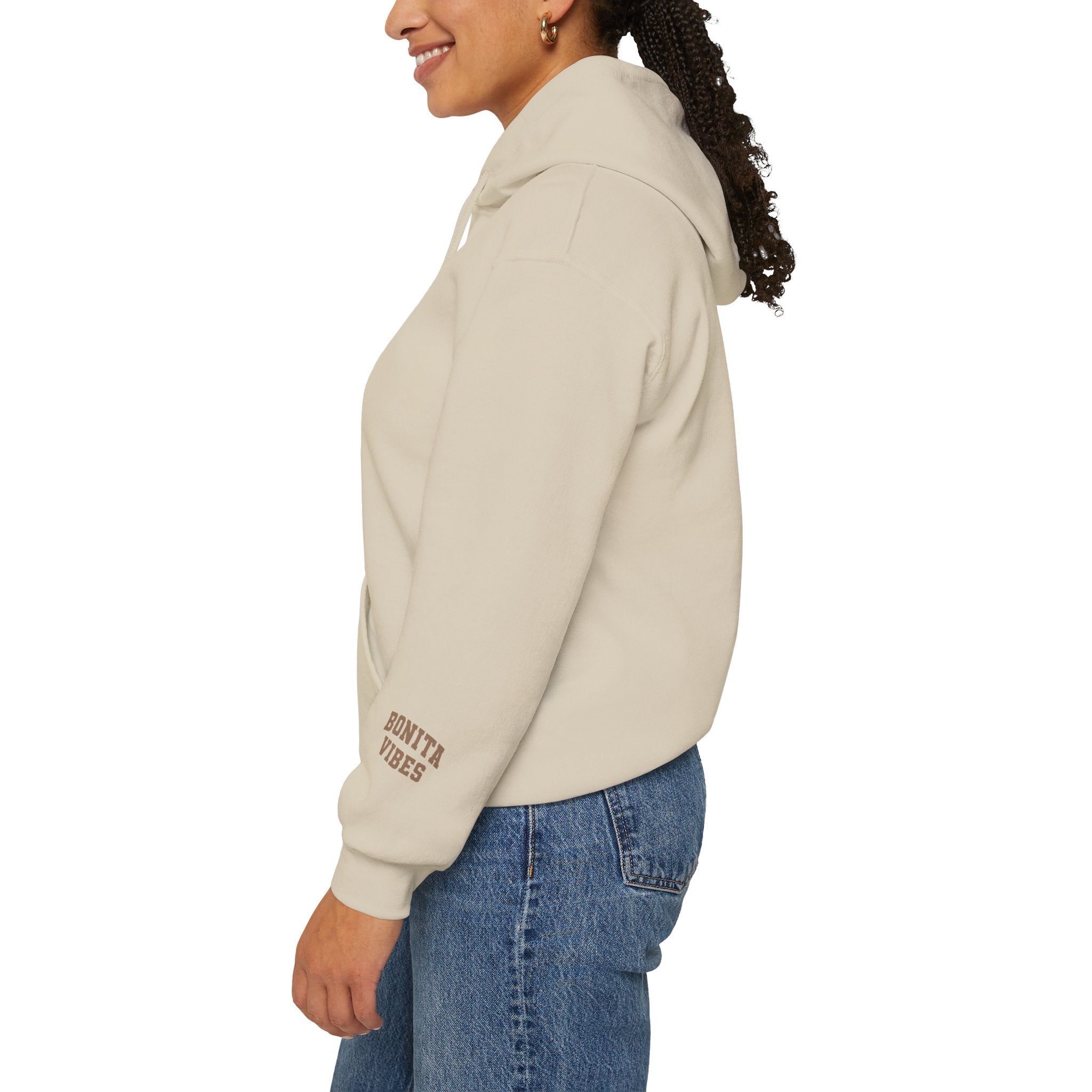 Hoodie — Bonita Vibes Minimal Graphic Pullover