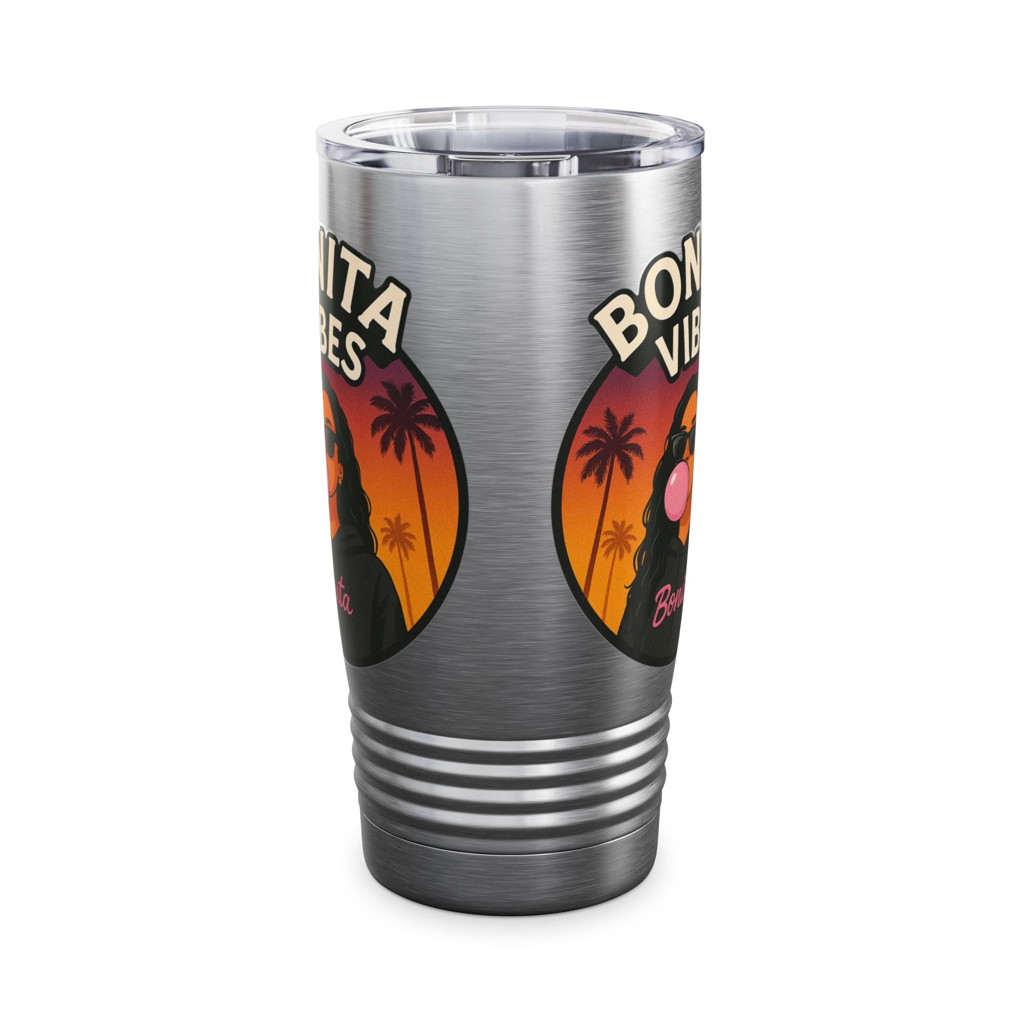Bonita Vibes: Sunset Sway Tumbler, 20oz | Stylish Insulated Drinkware for Every Occasion, Perfect Gift for Coffee Lovers, Summer Vibes, Travel Mug