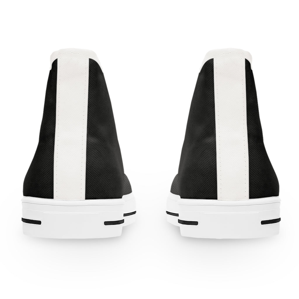 Bonita Vibes: BV Collection Woman's Black Stylish High Top Sneakers, Casual Footwear, Trendy Street Style, Summer Vibes, Gift for Her, Comfortable Fashion Shoes