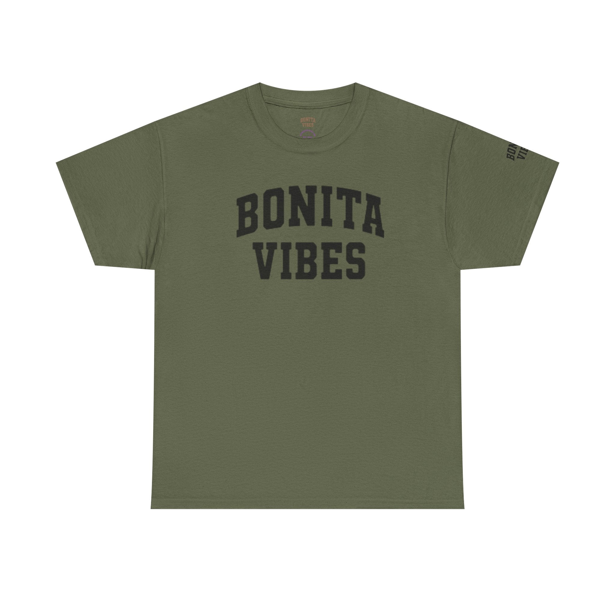 BONITA VIBES UNIVERSITY T-Shirt — Varsity style for Positive, Latina-Inspired Style