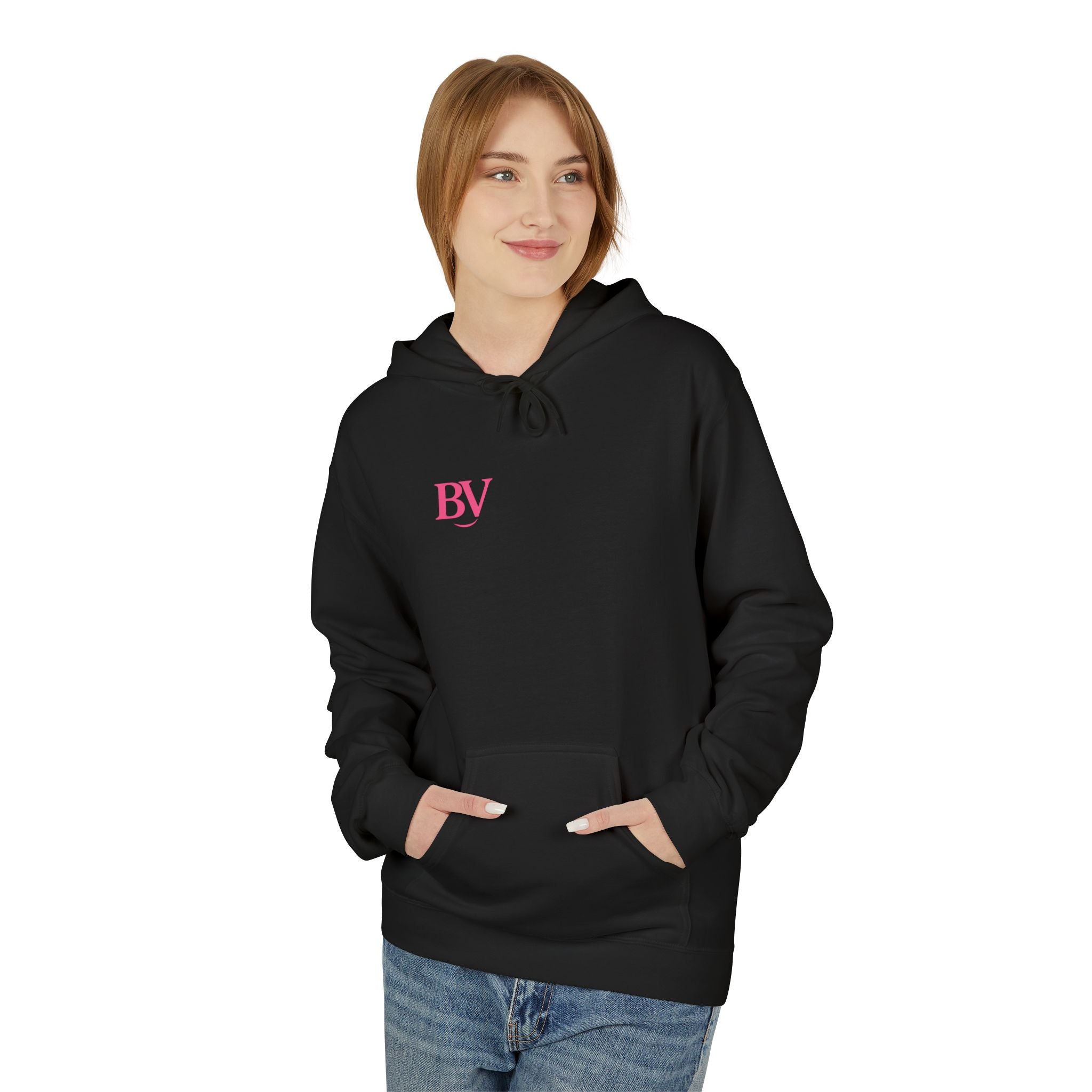 Bonita Vibes: BV Collection Fashion Fleece Hoodie, Casual Wear, Stylish Sweatshirt, Great Gift, Comfortable Layering
