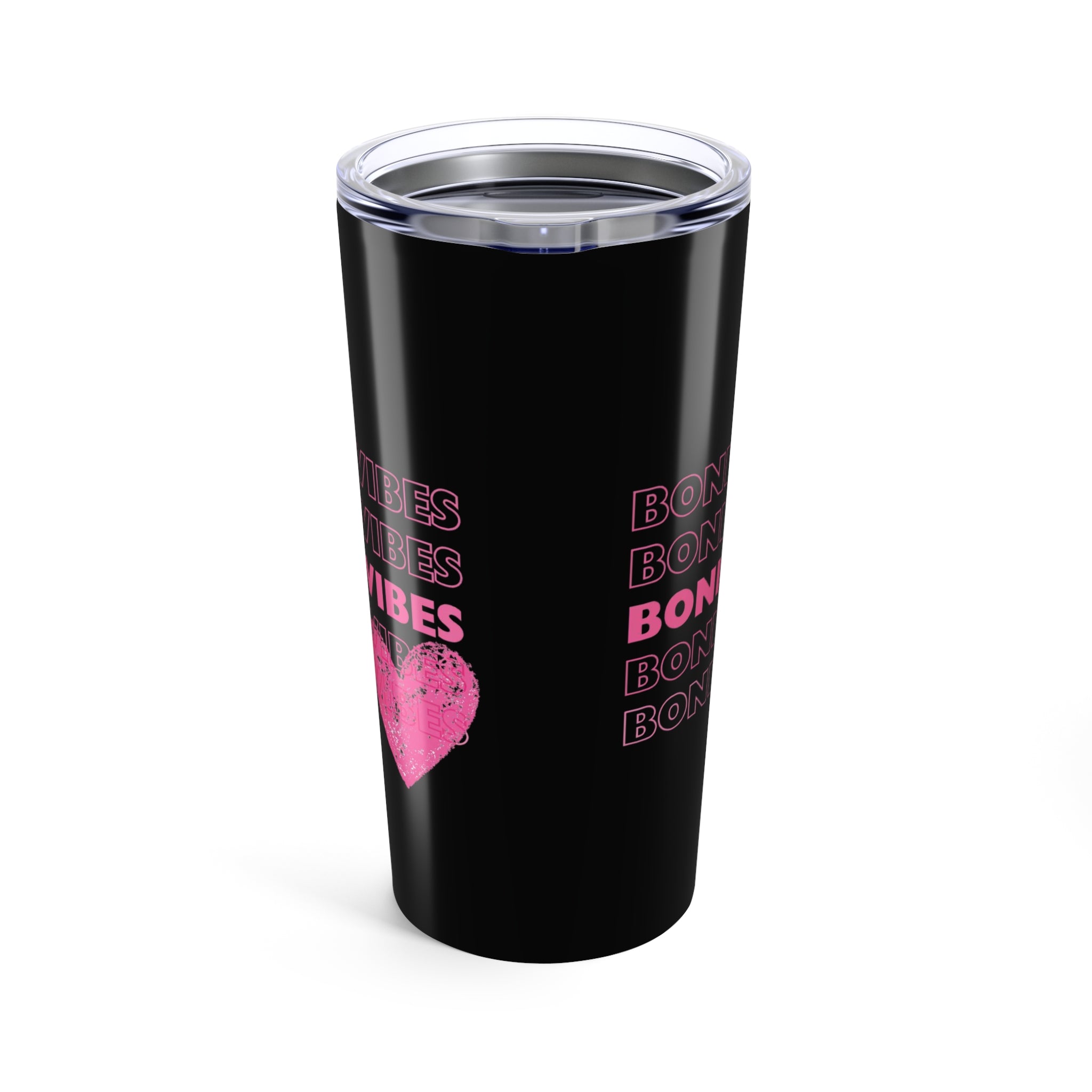 Bonita Vibes: SweetHearted Vibes Black Tumbler 20oz