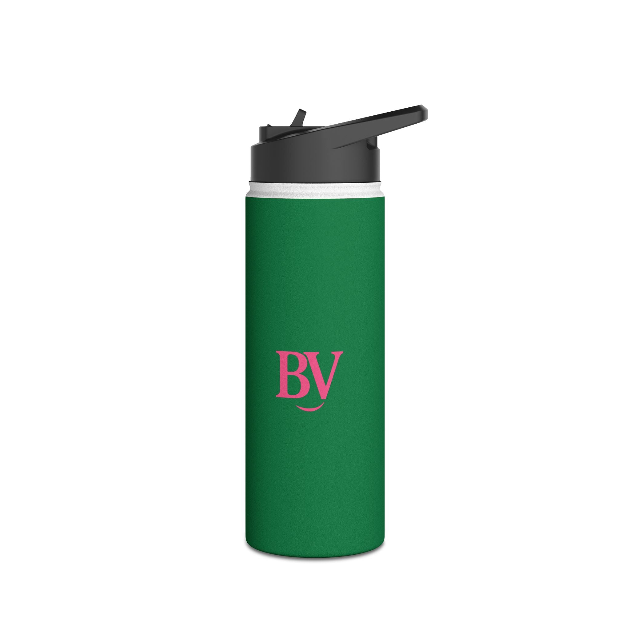Bonita Vibes: BV Collection Stainless Steel Dark Green Water Bottle, Drinkware for Everyday Adventures, Fitness, Gifts, Eco-Friendly Product