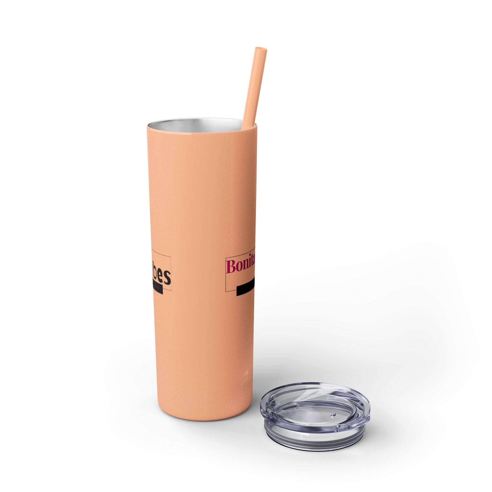 Bonita Vibes: VIBES UNLEASHED Stylish Skinny Tumbler, Perfect for Daily Hydration, Gifts, Home Office, Travel Mug, Summer Fun, Eco-Friendly Drinkware