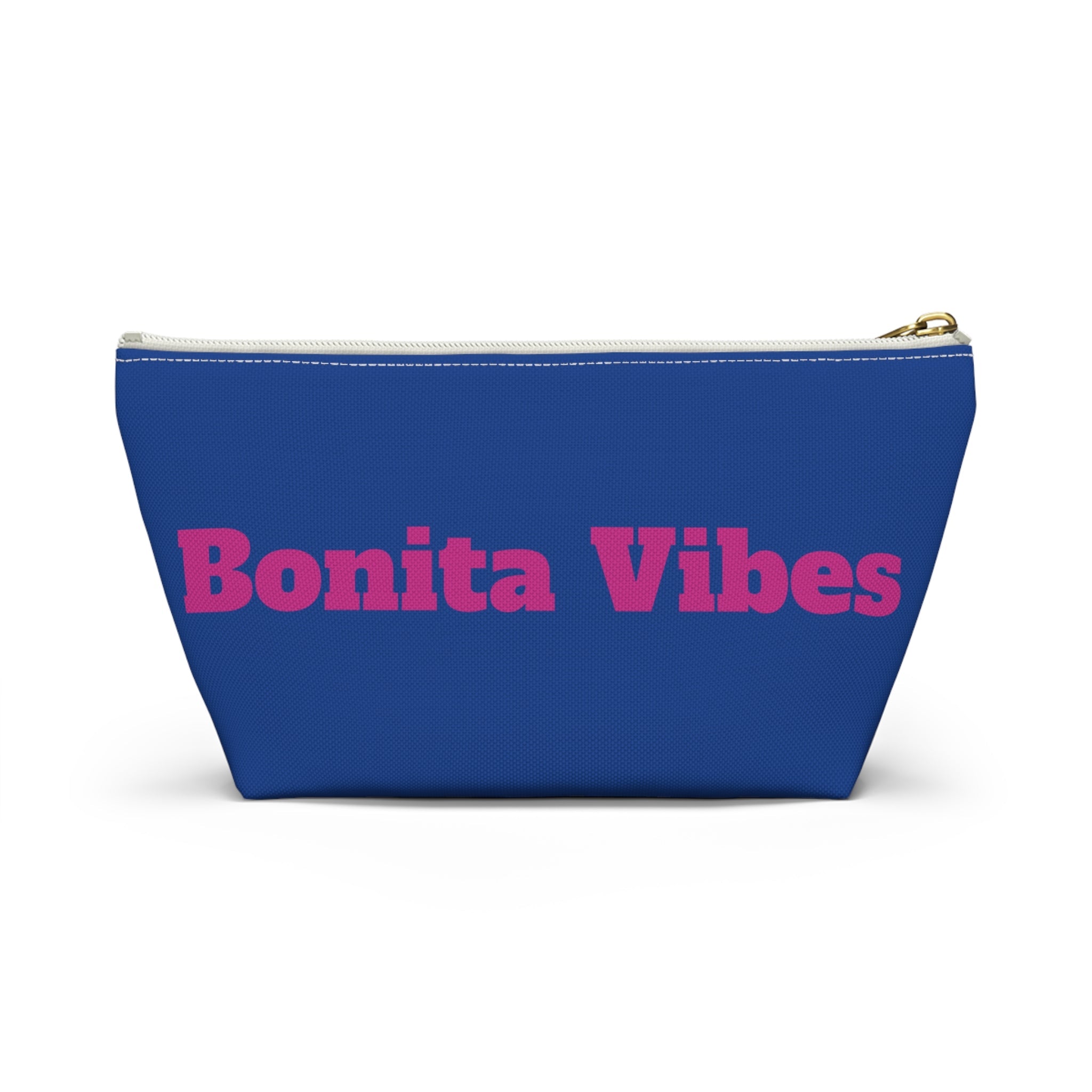 Bonita Vibes Blue Accessory Pouch | Stylish Makeup Bag, Travel Pouch, Trendy Organizer, Fun Gift, Summer Essentials - My Bonita Vibes