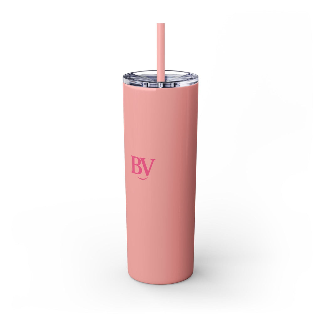 Bonita Vibes: BV Collection Stylish Skinny Tumbler, Perfect for Daily Hydration, Gifts, Home Office, Travel Mug, Summer Fun, Eco - Friendly Skinny Tumbler - My Bonita Vibes