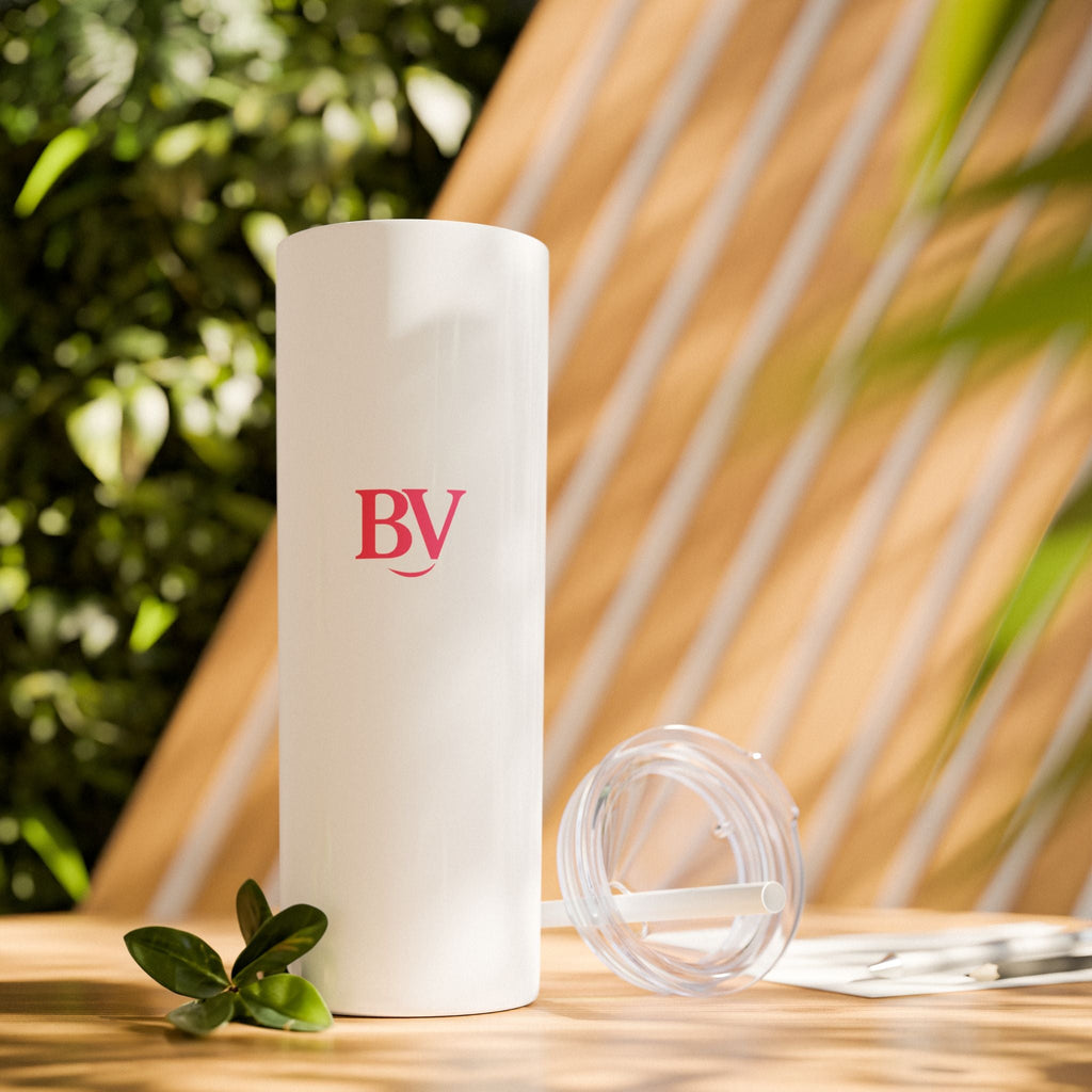 Bonita Vibes: BV Collection Stylish Skinny Tumbler, Perfect for Daily Hydration, Gifts, Home Office, Travel Mug, Summer Fun, Eco - Friendly Skinny Tumbler - My Bonita Vibes