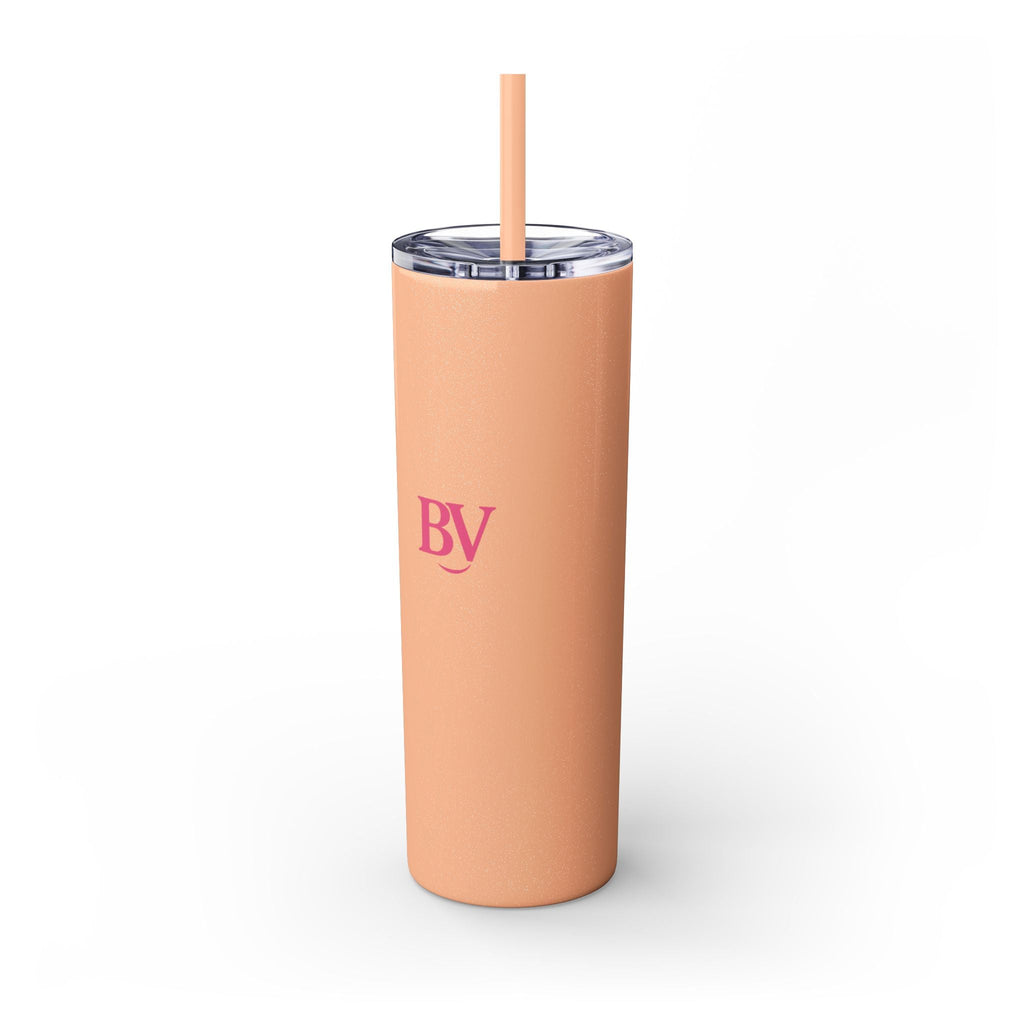 Bonita Vibes: BV Collection Stylish Skinny Tumbler, Perfect for Daily Hydration, Gifts, Home Office, Travel Mug, Summer Fun, Eco - Friendly Skinny Tumbler - My Bonita Vibes