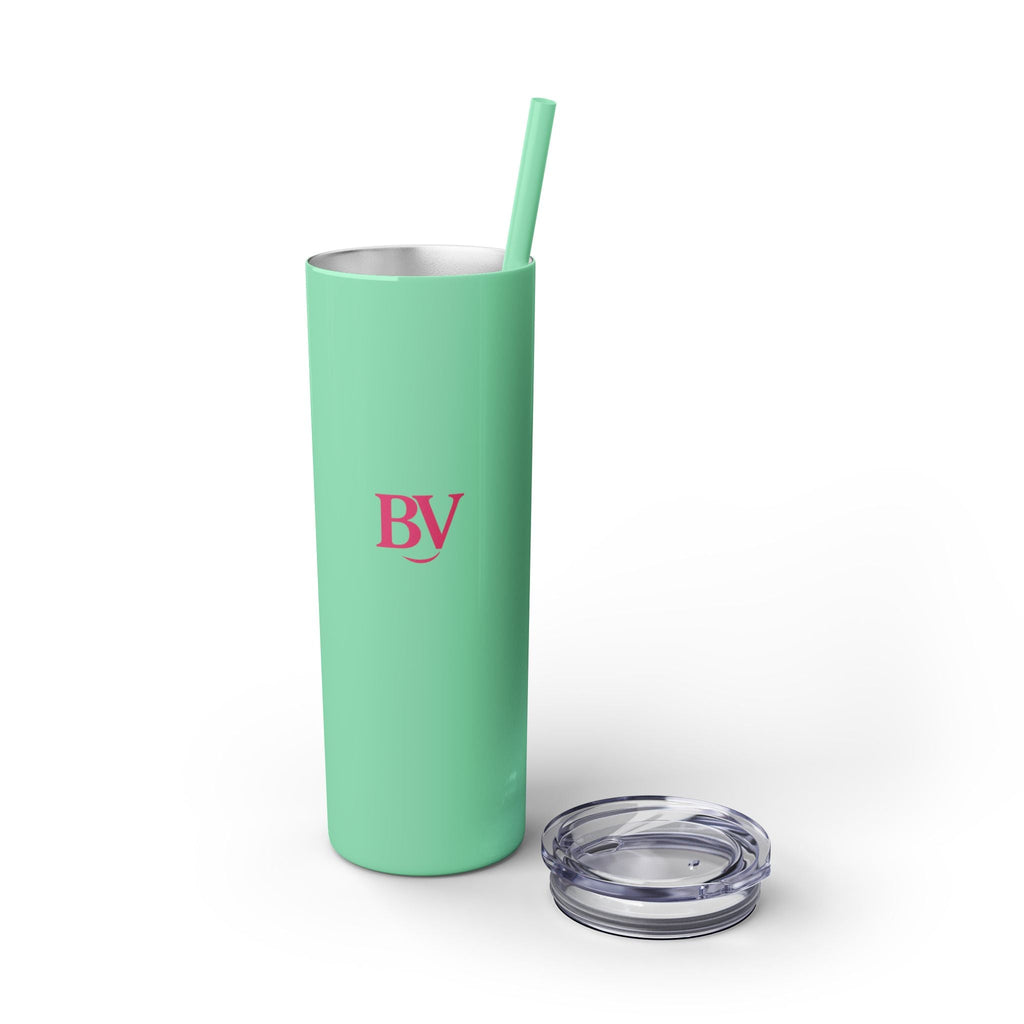 Bonita Vibes: BV Collection Stylish Skinny Tumbler, Perfect for Daily Hydration, Gifts, Home Office, Travel Mug, Summer Fun, Eco - Friendly Skinny Tumbler - My Bonita Vibes