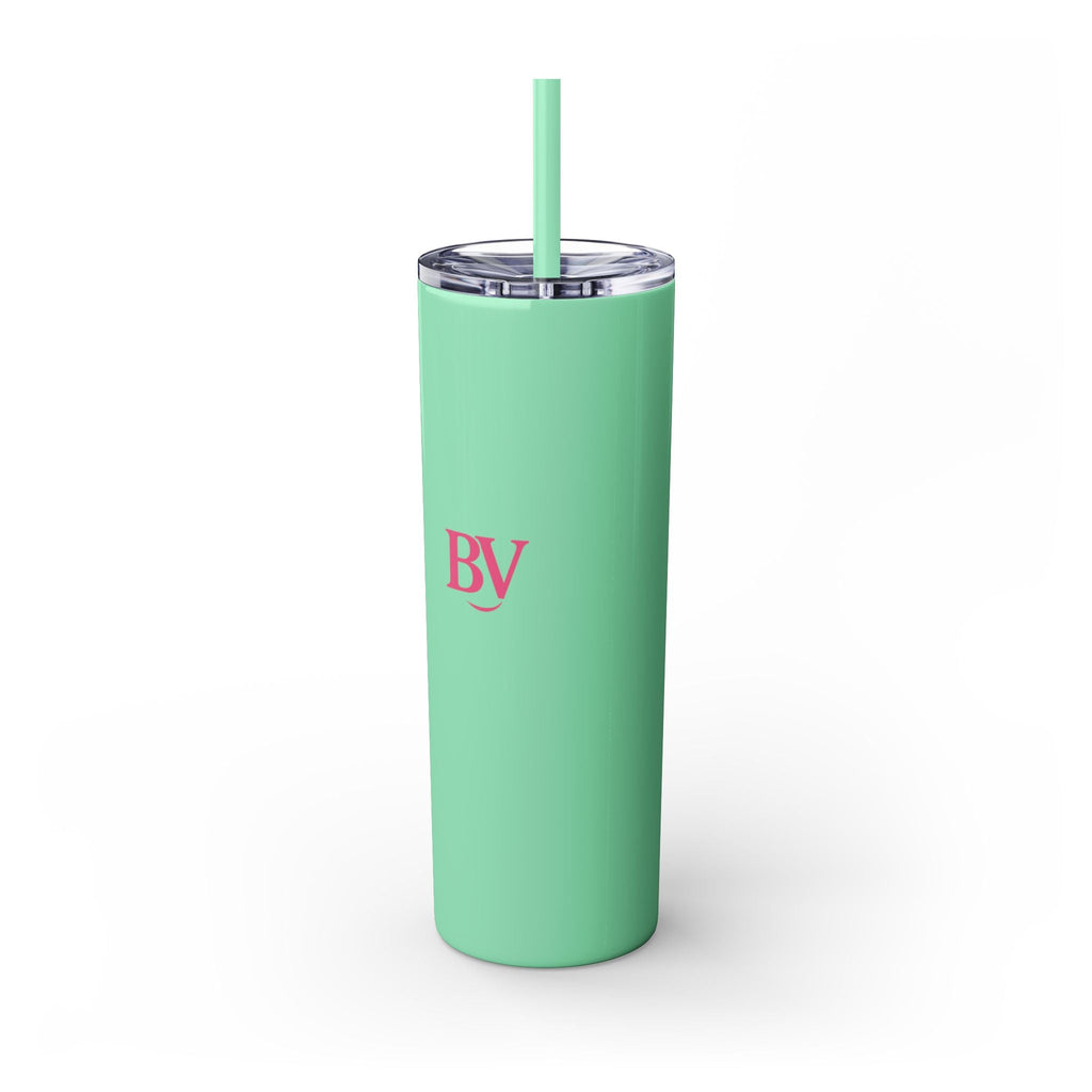Bonita Vibes: BV Collection Stylish Skinny Tumbler, Perfect for Daily Hydration, Gifts, Home Office, Travel Mug, Summer Fun, Eco - Friendly Skinny Tumbler - My Bonita Vibes