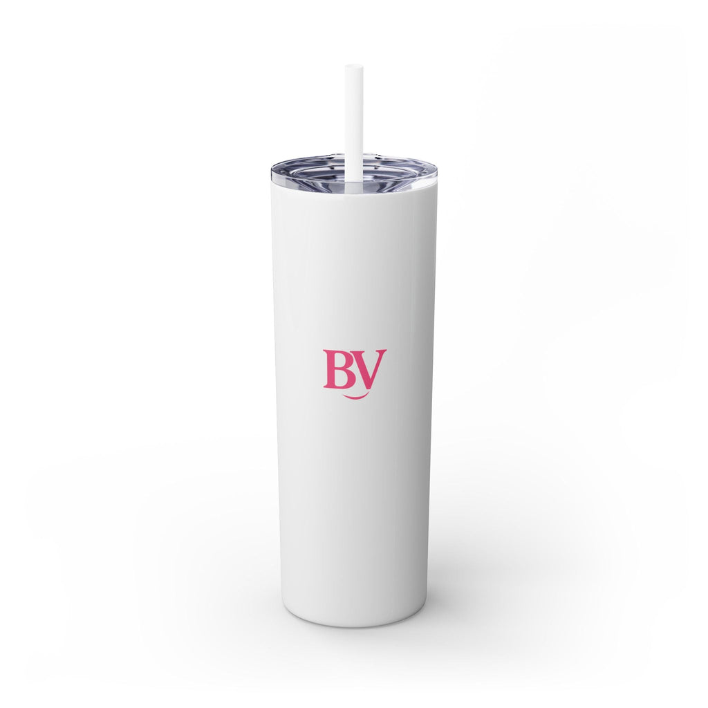 Bonita Vibes: BV Collection Stylish Skinny Tumbler, Perfect for Daily Hydration, Gifts, Home Office, Travel Mug