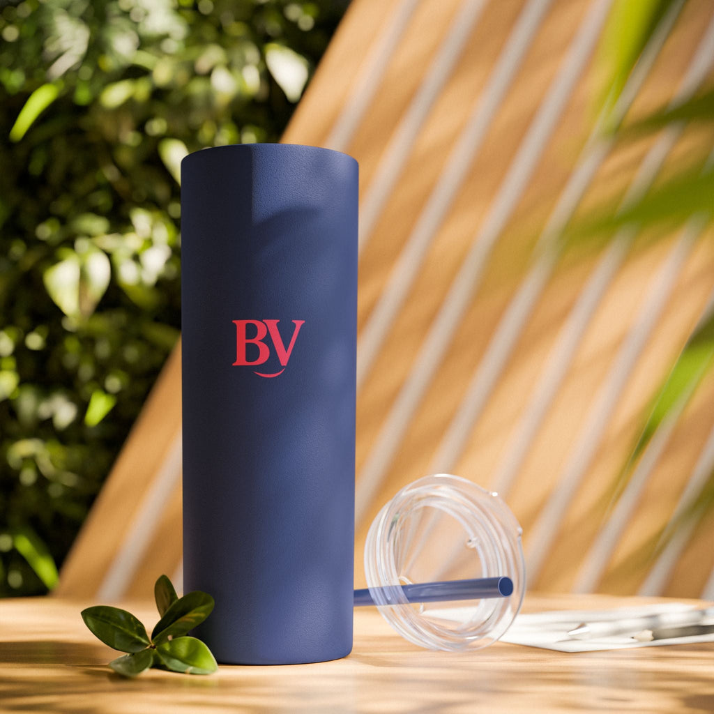 Bonita Vibes: BV Collection Stylish Skinny Tumbler, Perfect for Daily Hydration, Gifts, Home Office, Travel Mug, Summer Fun, Eco - Friendly Skinny Tumbler - My Bonita Vibes
