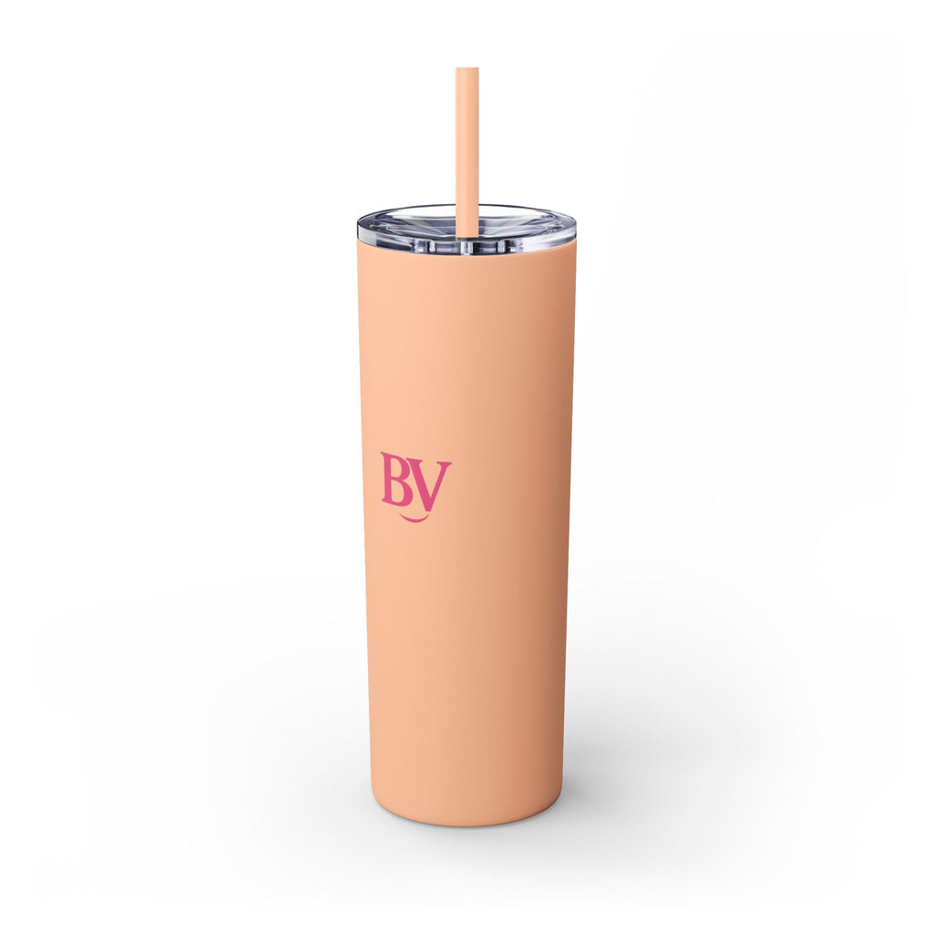 Bonita Vibes: BV Collection Stylish Skinny Tumbler, Perfect for Daily Hydration, Gifts, Home Office, Travel Mug, Summer Fun, Eco - Friendly Skinny Tumbler - My Bonita Vibes