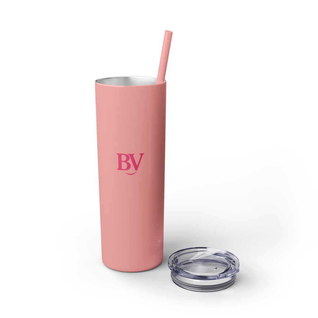 Bonita Vibes: BV Collection Stylish Skinny Tumbler, Perfect for Daily Hydration, Gifts, Home Office, Travel Mug, Summer Fun, Eco - Friendly Skinny Tumbler - My Bonita Vibes