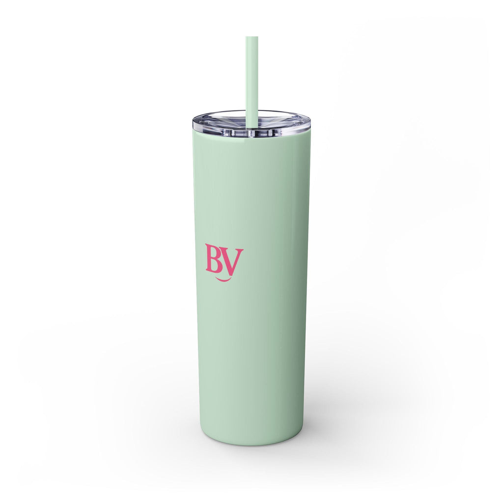 Bonita Vibes: BV Collection Stylish Skinny Tumbler, Perfect for Daily Hydration, Gifts, Home Office, Travel Mug, Summer Fun, Eco - Friendly Skinny Tumbler - My Bonita Vibes