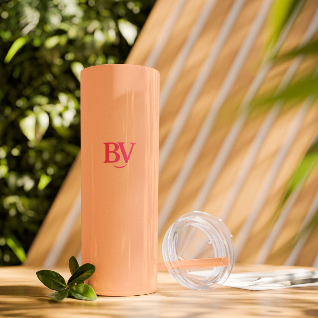 Bonita Vibes: BV Collection Stylish Skinny Tumbler, Perfect for Daily Hydration, Gifts, Home Office, Travel Mug, Summer Fun, Eco - Friendly Skinny Tumbler - My Bonita Vibes