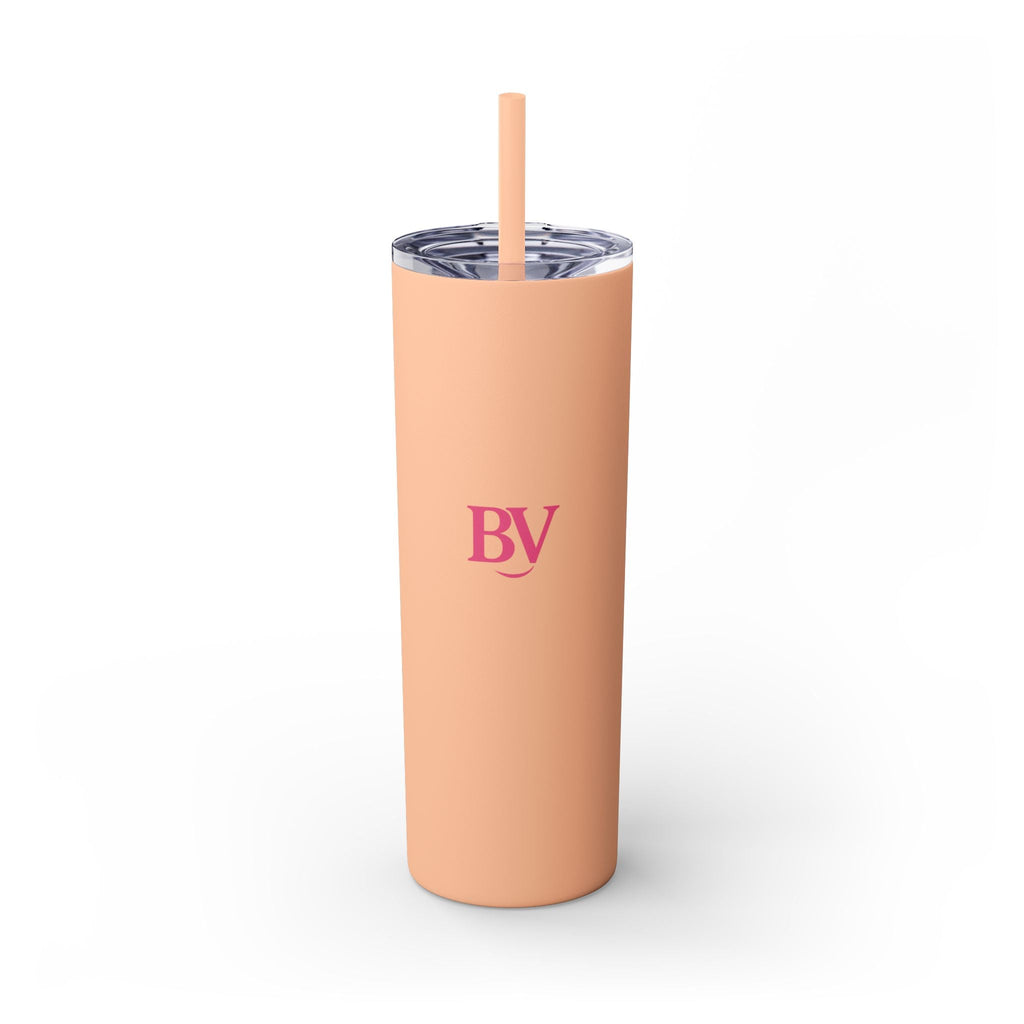 Bonita Vibes: BV Collection Stylish Skinny Tumbler, Perfect for Daily Hydration, Gifts, Home Office, Travel Mug, Summer Fun, Eco - Friendly Skinny Tumbler - My Bonita Vibes