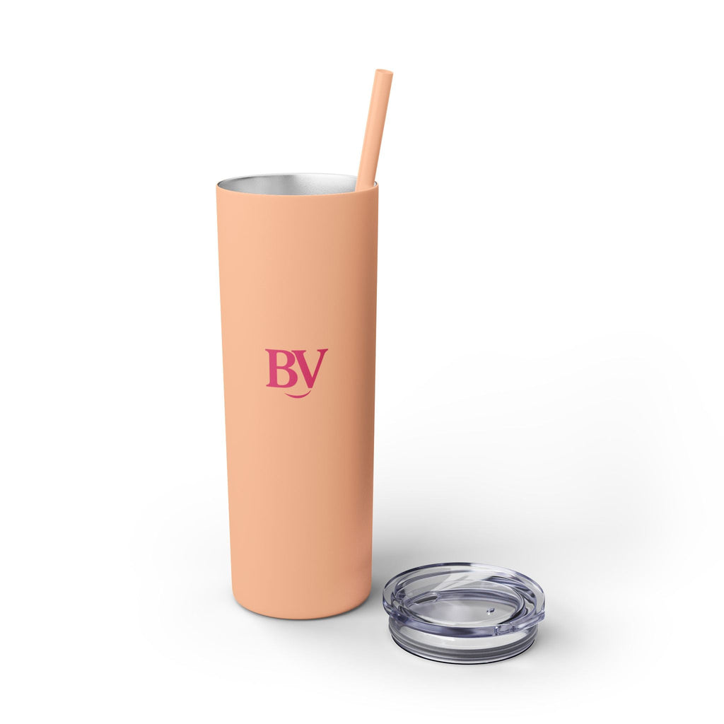 Bonita Vibes: BV Collection Stylish Skinny Tumbler, Perfect for Daily Hydration, Gifts, Home Office, Travel Mug, Summer Fun, Eco - Friendly Skinny Tumbler - My Bonita Vibes