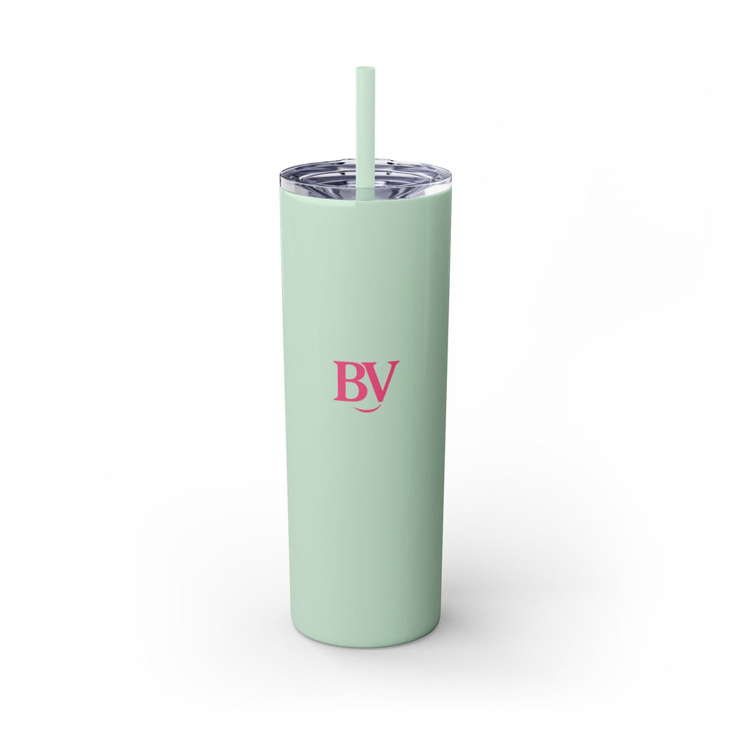 Bonita Vibes: BV Collection Stylish Skinny Tumbler, Perfect for Daily Hydration, Gifts, Home Office, Travel Mug, Summer Fun, Eco - Friendly Skinny Tumbler - My Bonita Vibes