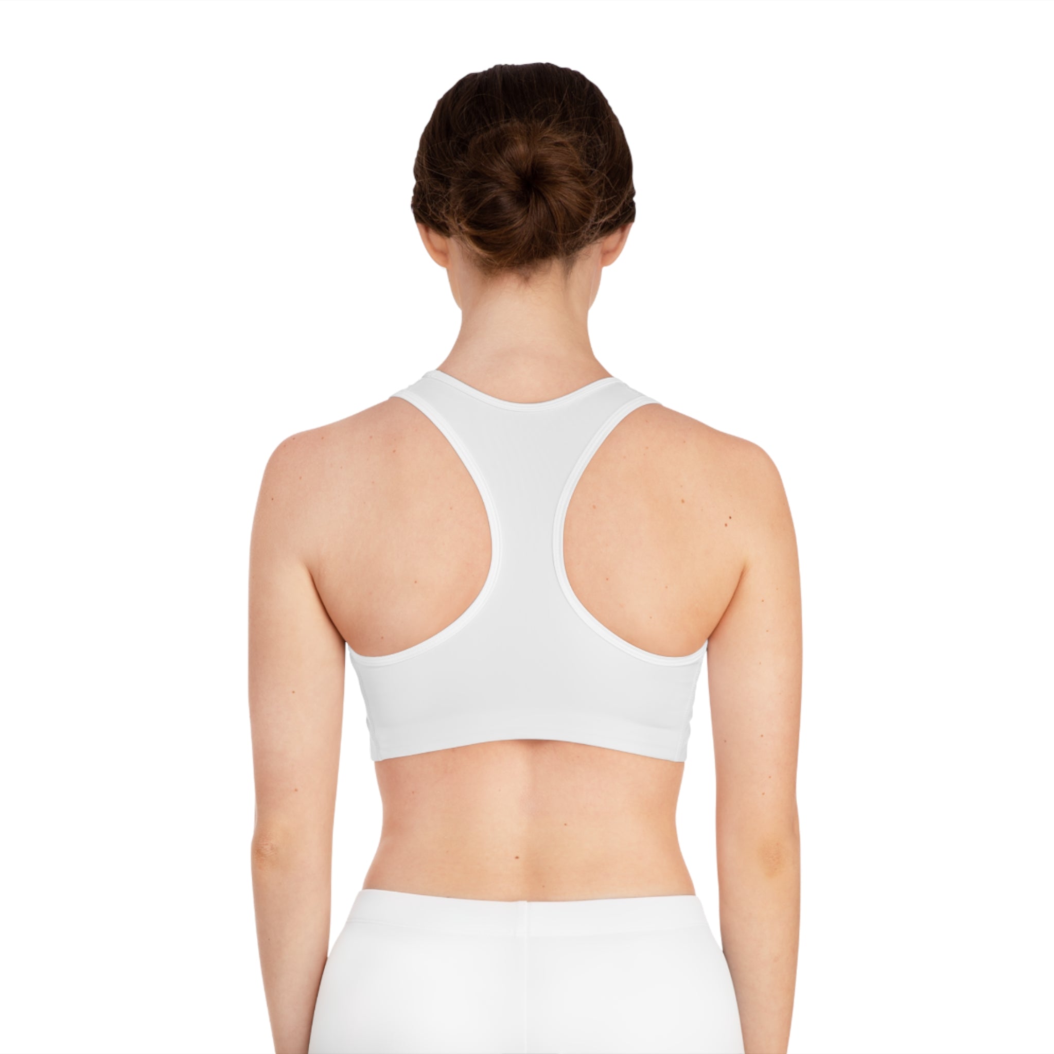 Bonita Vibes: BV Collection Stylish White Sports Bra for Active Women, Comfortable Workout Wear, Fitness Gift, Travel Ready, Adjustable Athletic Top - My Bonita Vibes
