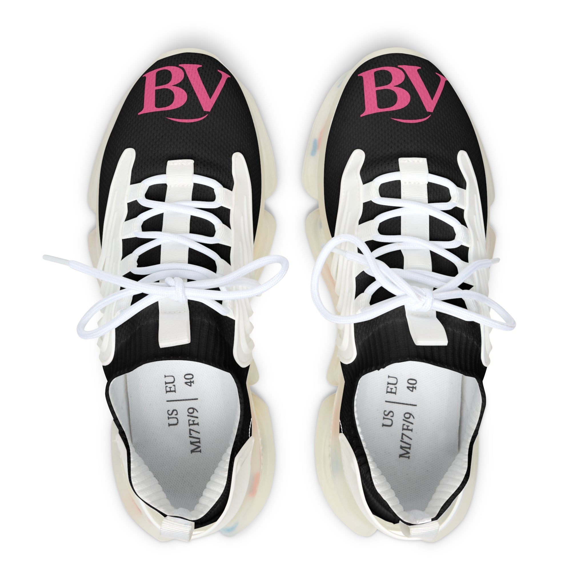 Bonita Vibes: BV Collection Trendy Women's Black Mesh Sneakers - Stylish Athletic Footwear for Everyday, Casual Outings, and Weekend Wear, Lightweight Comfort, BV Design - My Bonita Vibes