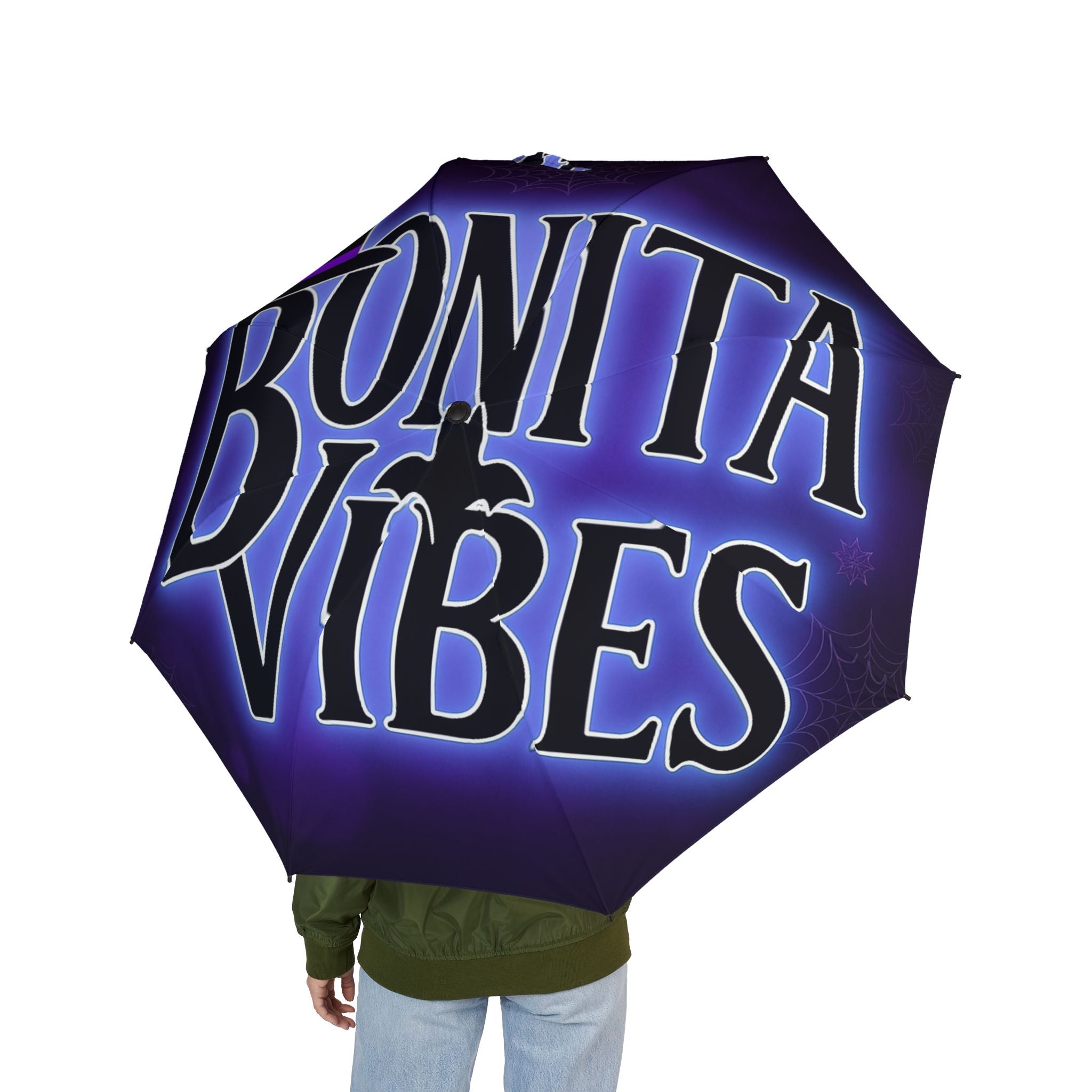 Bonita Vibes: Moonlight Mischief Foldable Umbrella: - My Bonita Vibes