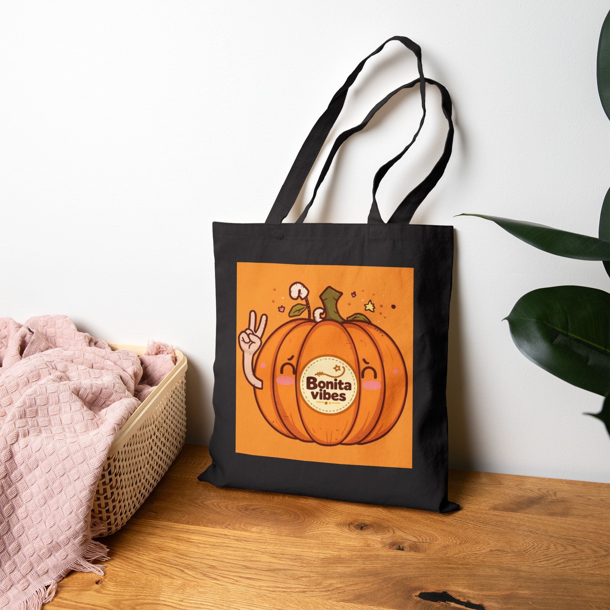 Bonita Vibes: Pumpkin Vibes Trick or Treat Tote Bag - My Bonita Vibes