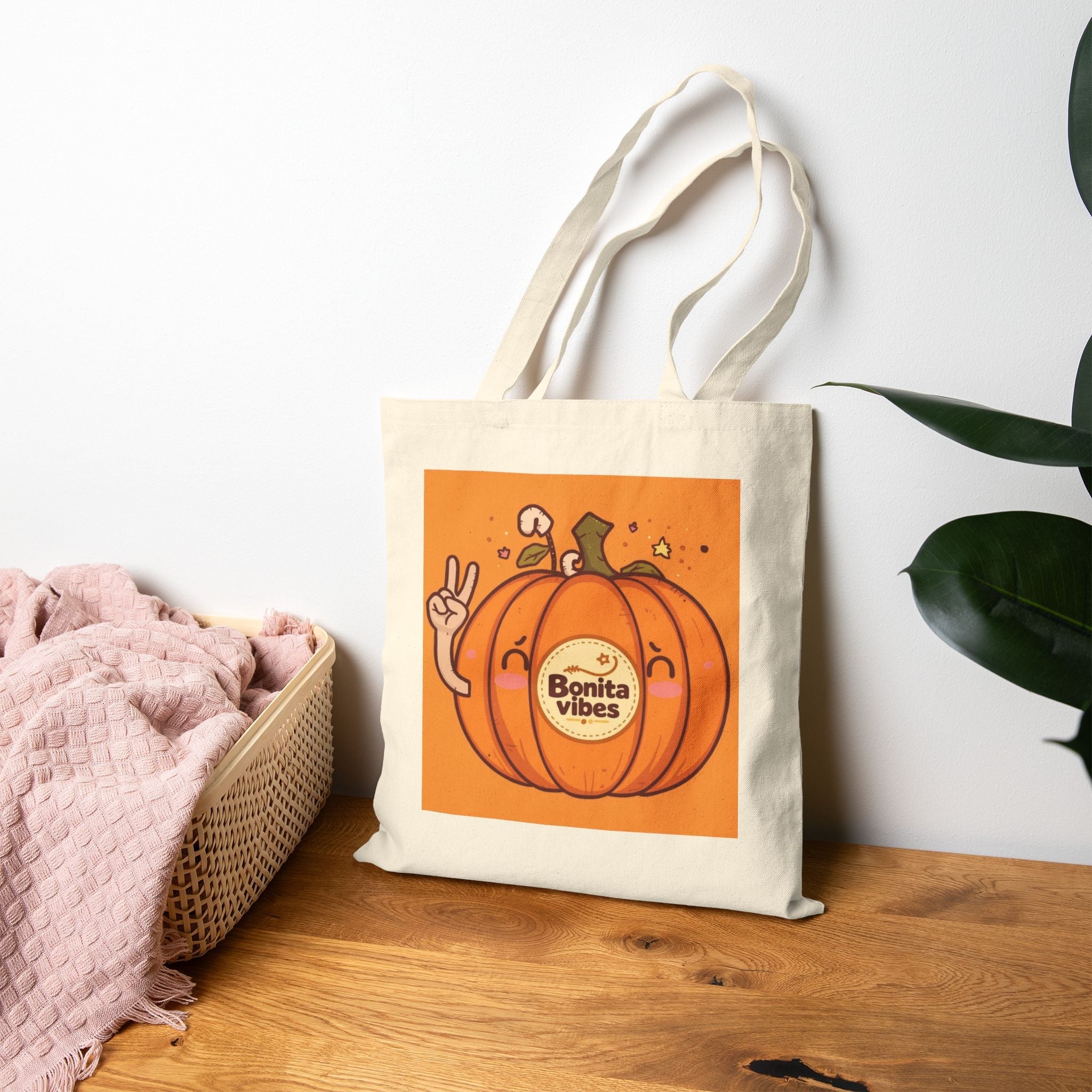 Bonita Vibes: Pumpkin Vibes Trick or Treat Tote Bag - My Bonita Vibes