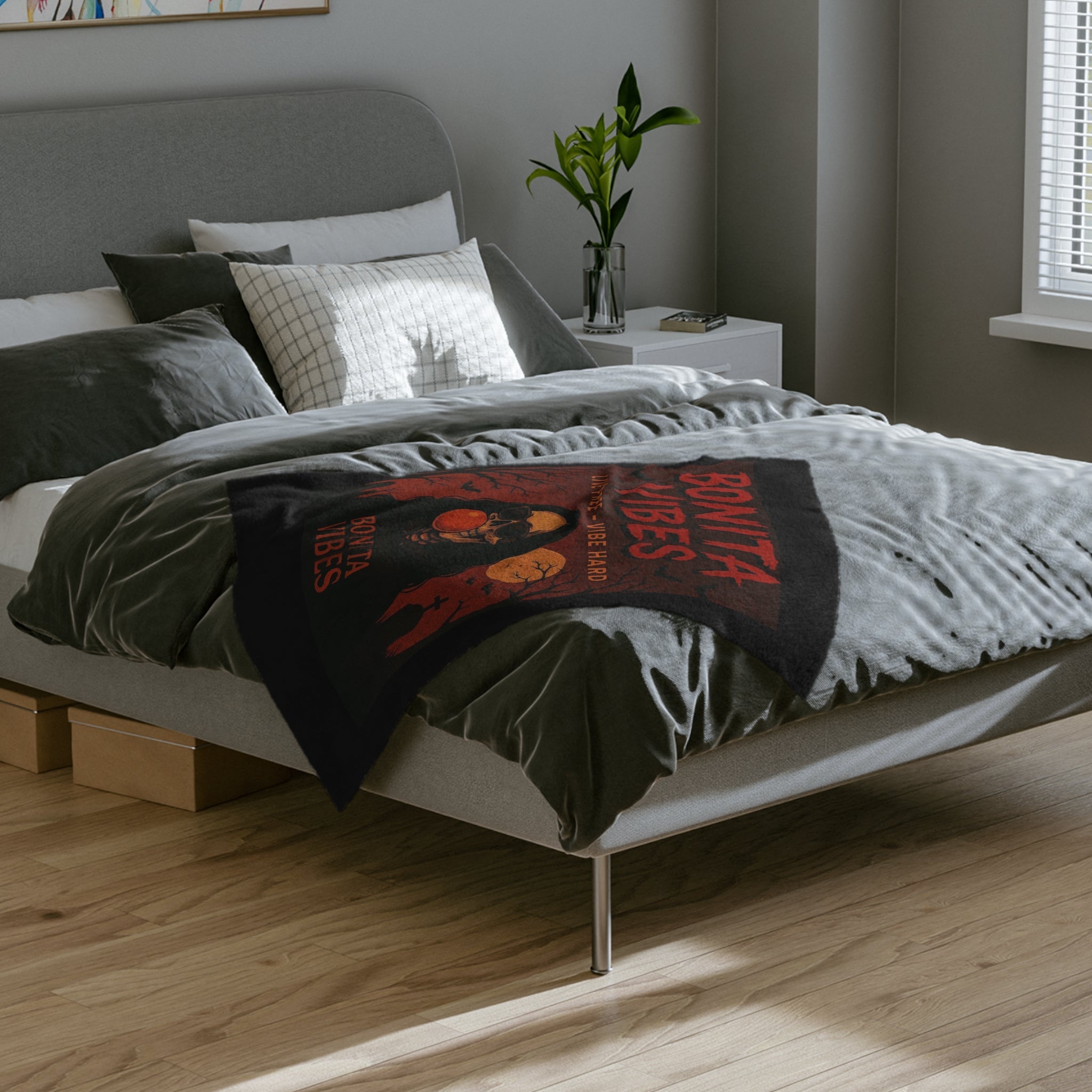 Bonita Vibes: Spooky Halloween Velveteen Blanket - My Bonita Vibes